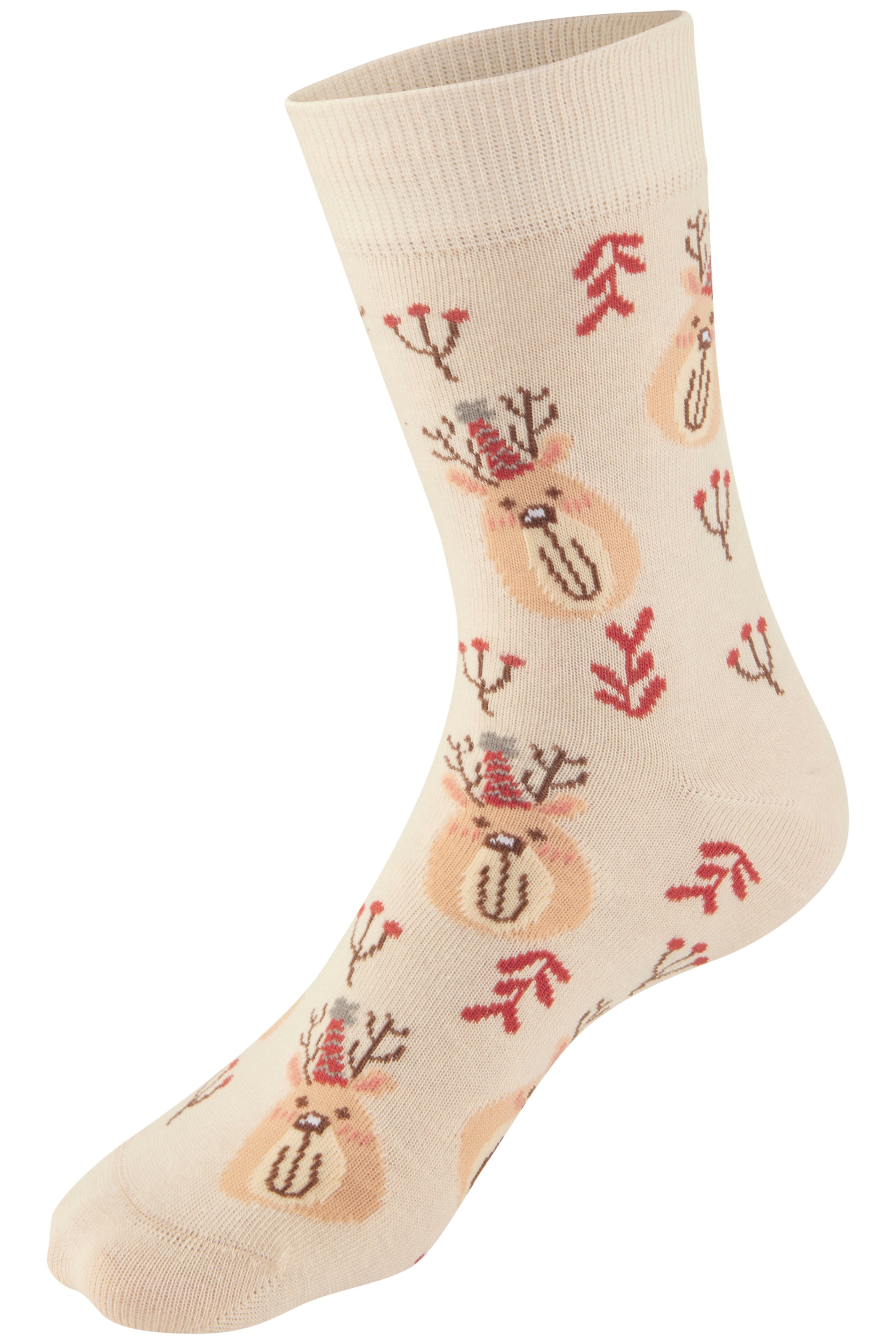 H.I.S Chaussettes basiques Packung, 3 Couple tlg. mit lustigen Weihnachtsmotiven