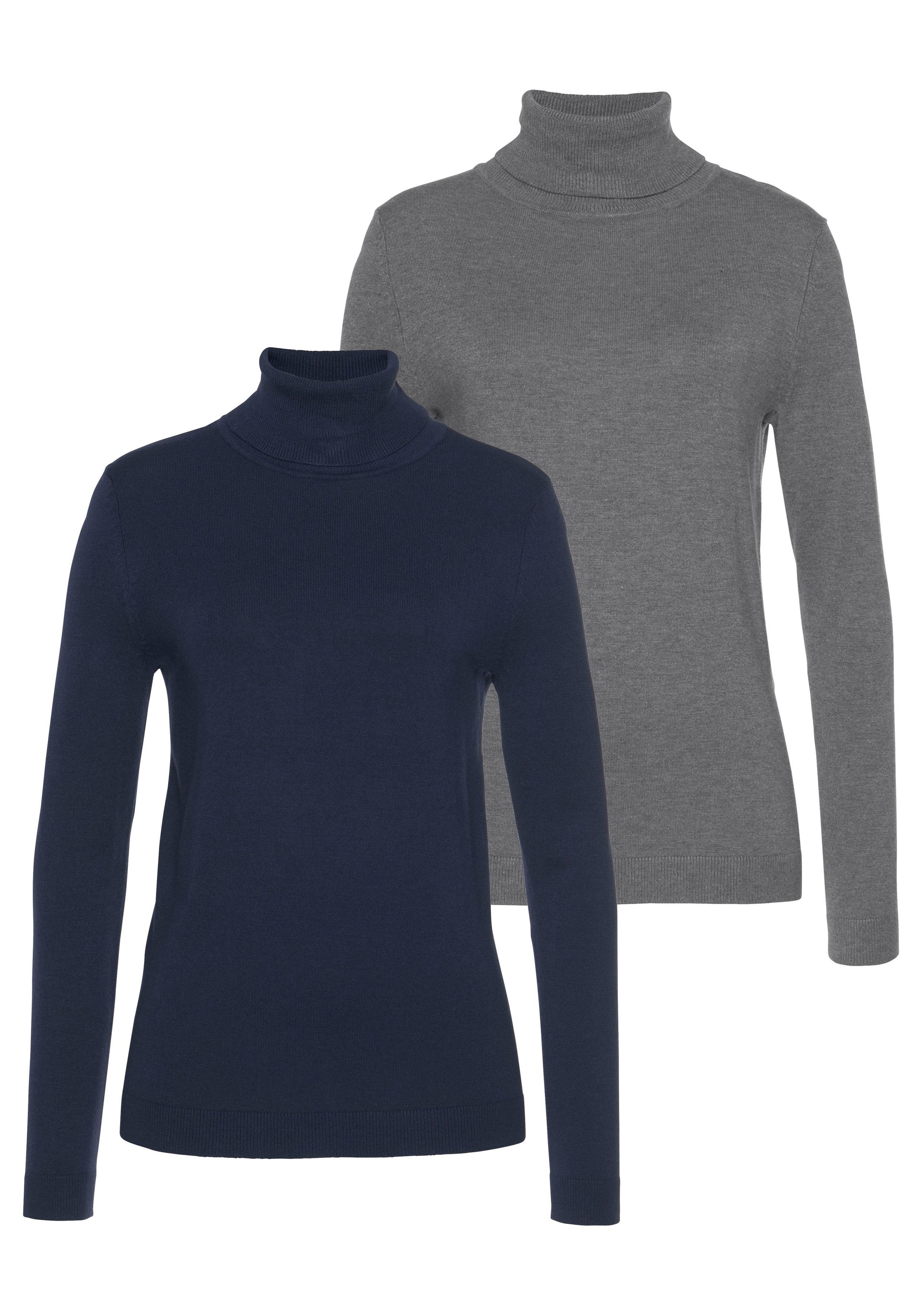 Image of Flashlights Rollkragenpullover, (Packung, 2er-Pack) bei Ackermann Versand Schweiz