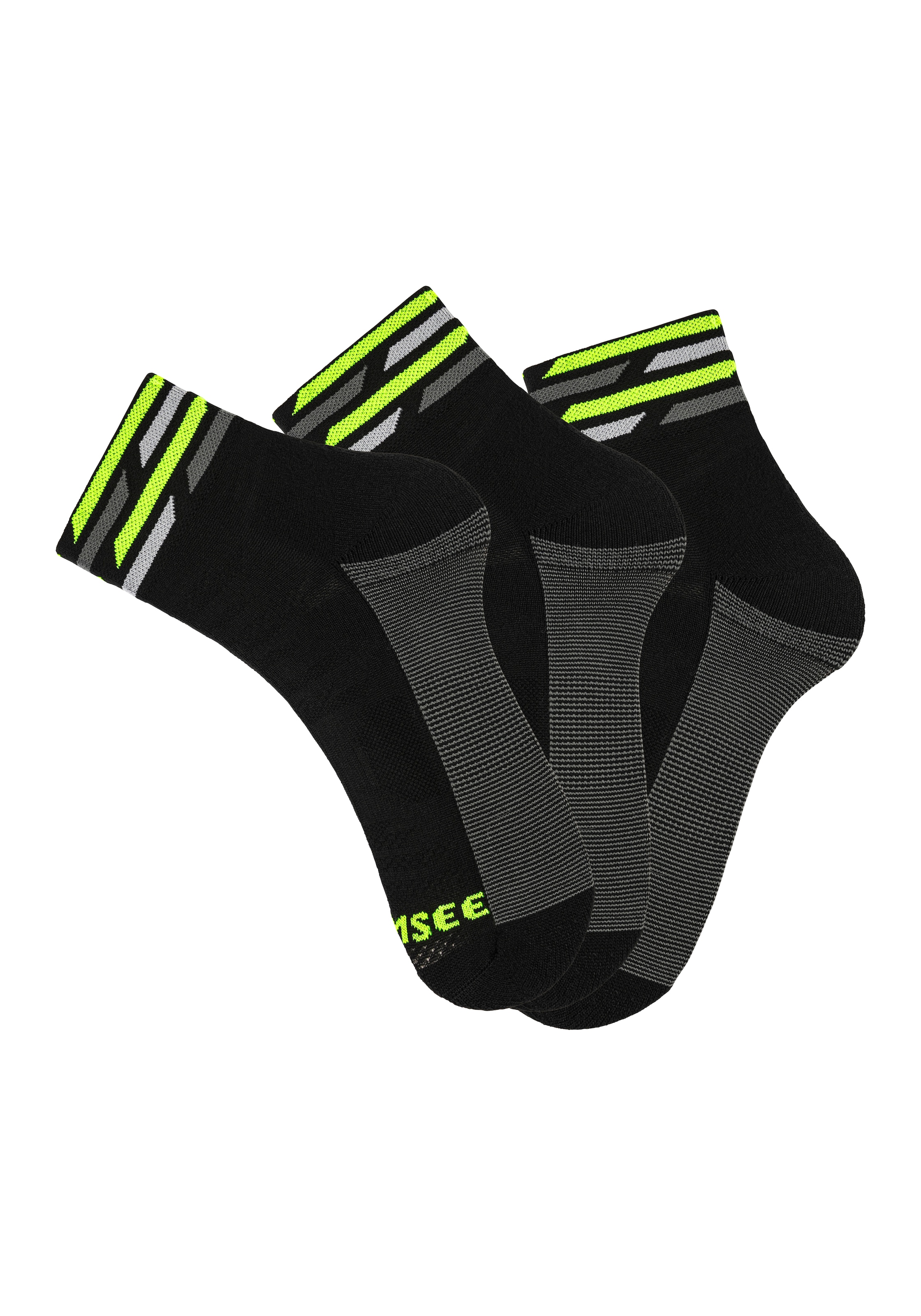 Chiemsee Funktionssocken, (Packung, 3 Paar), Nylon-Microfaser Sportsocken