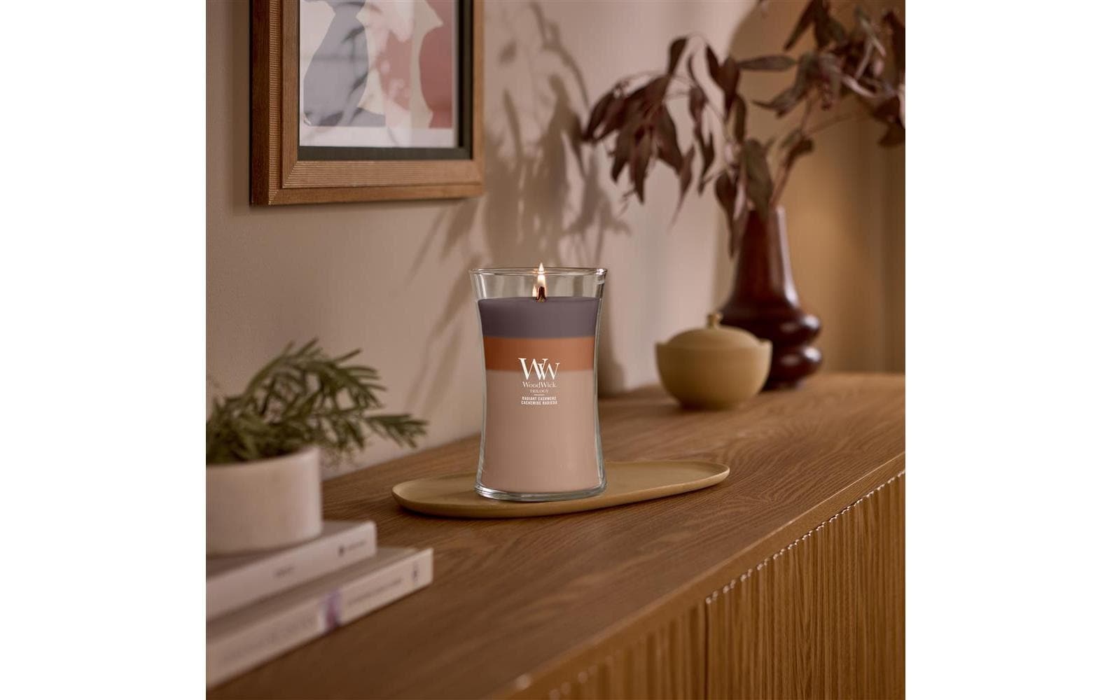 Image of Woodwick Duftkerze "Radiant Cashmere Trilogy Large Jar"