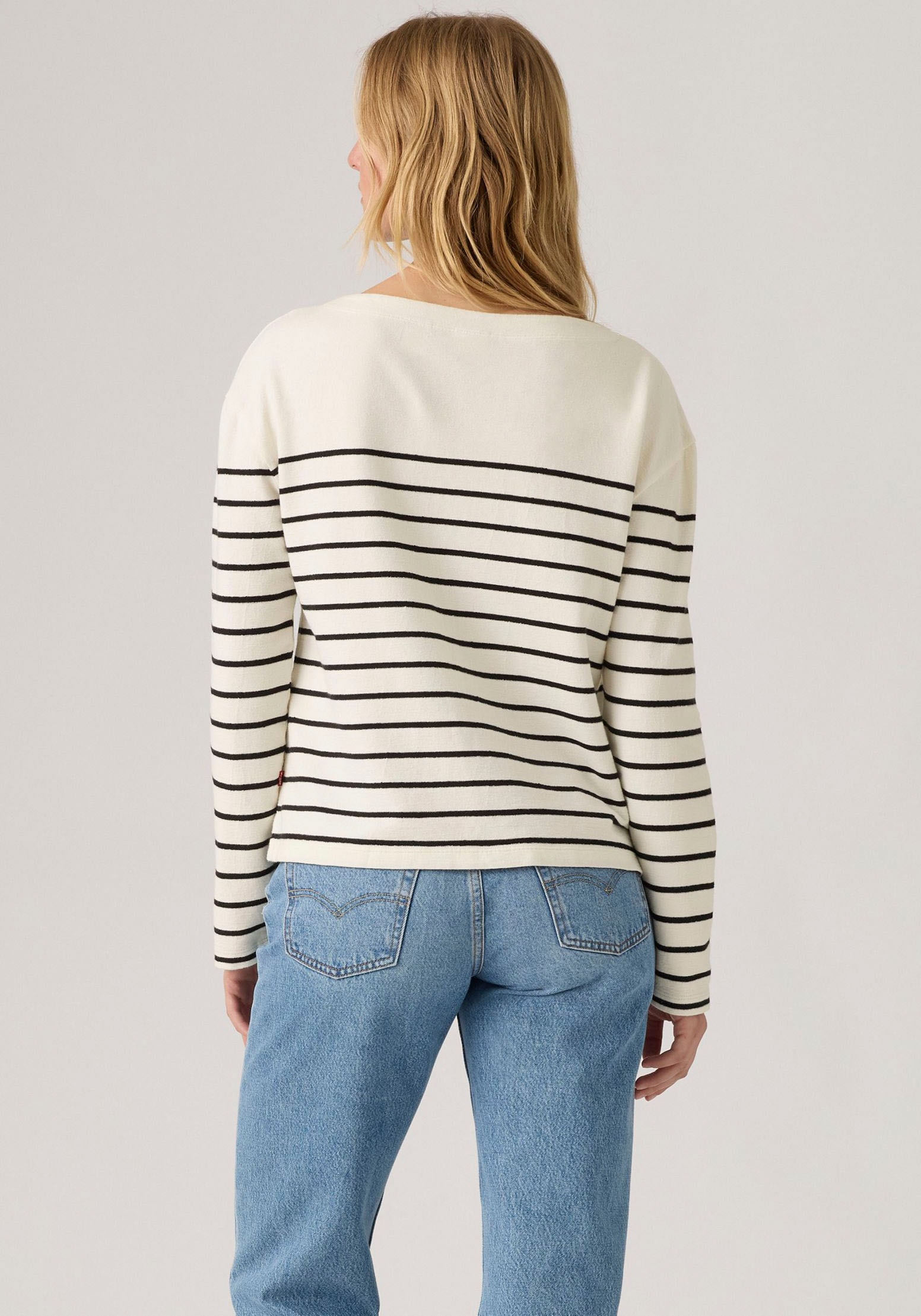 Levi's® T-shirt à manches longues »MARIN STRIPE TOP« Saum mit kurzen Seitenschlitzen