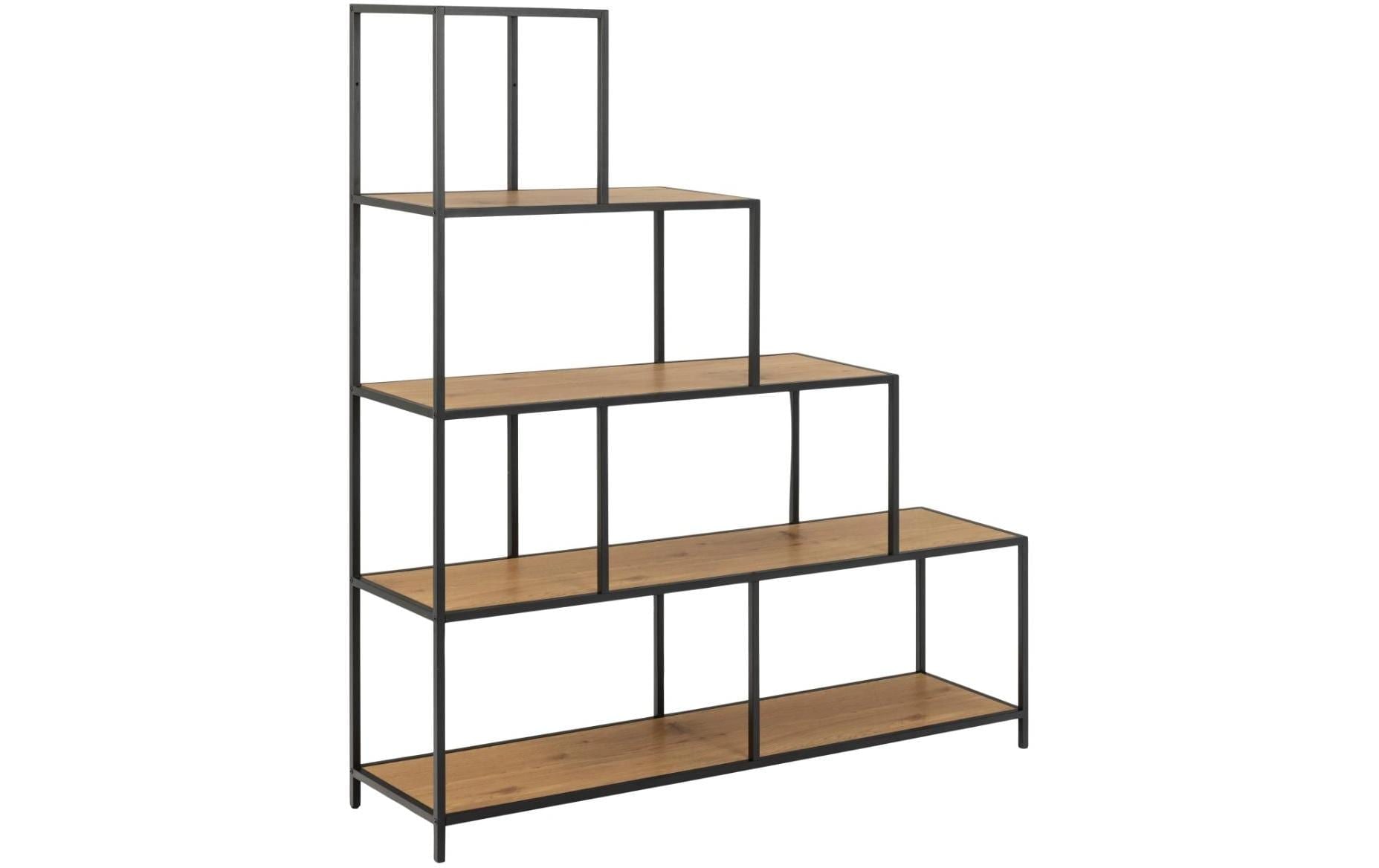 AC Design Regal »Seaford 135 x 35 x 150 cm, Nature/Schwarz«