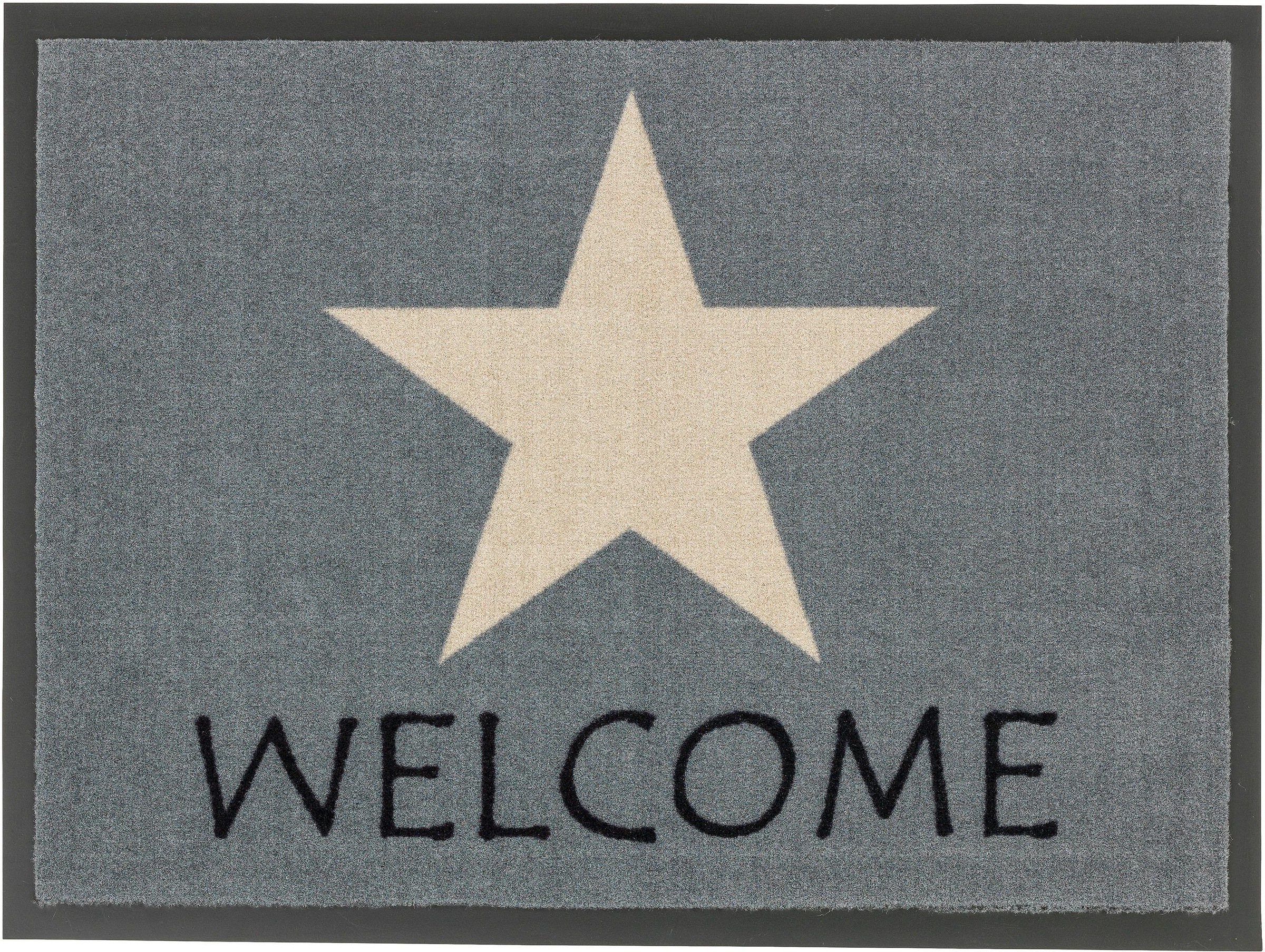 Image of ASTRA Fussmatte "Homelike 054, Welcome" rechteckig 7 mm Höhe Schmutzfangmatte, mit Spruch, waschbar, In -und Outdoor geeignet
