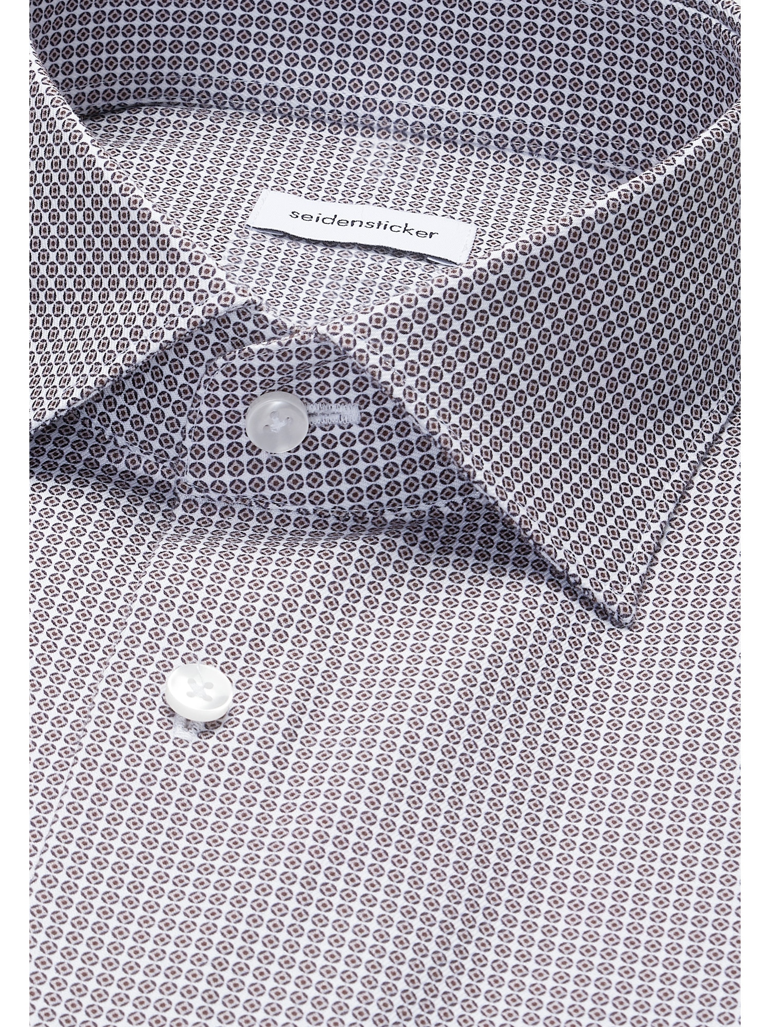 seidensticker Chemise d'affaires »Schwarze Rose« Shaped 1/2 Kentkragen Druck