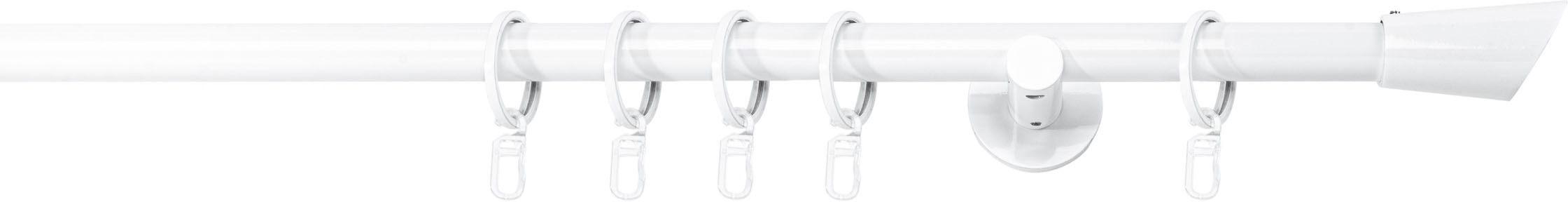 mydeco Gardinenstange "20mm Rag Wandträger 6,5 cm" 1 läufig-läufig Fixmaß