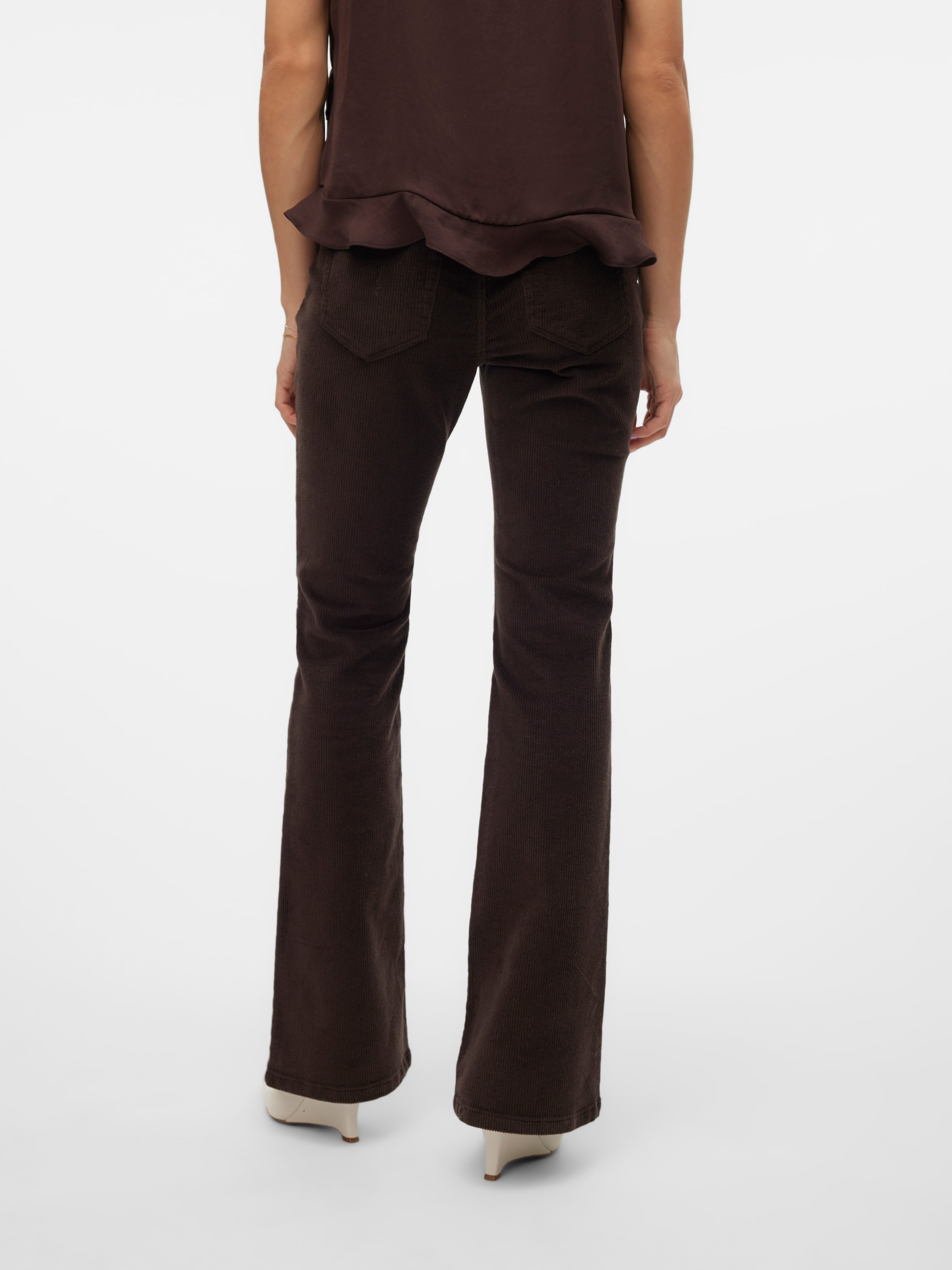 Vero Moda Pantalon en velours côtelé »VMFLASH MR FLARED CORDUROY PANTS NOOS«  mélange de coton
