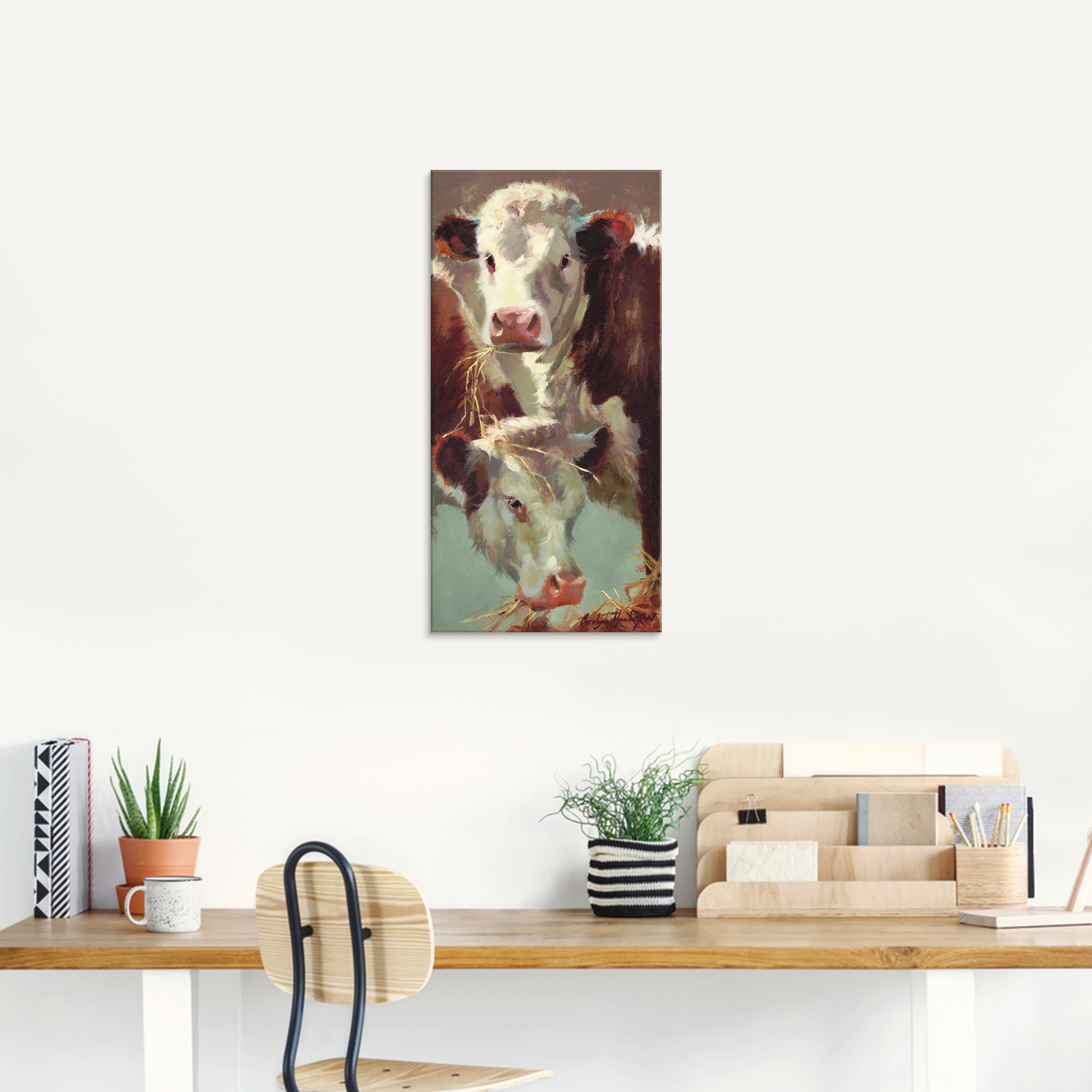 Artland Tableau en verre »Kauen und Schlucken« 1 cuis tlg. in verschiedenen Grössen