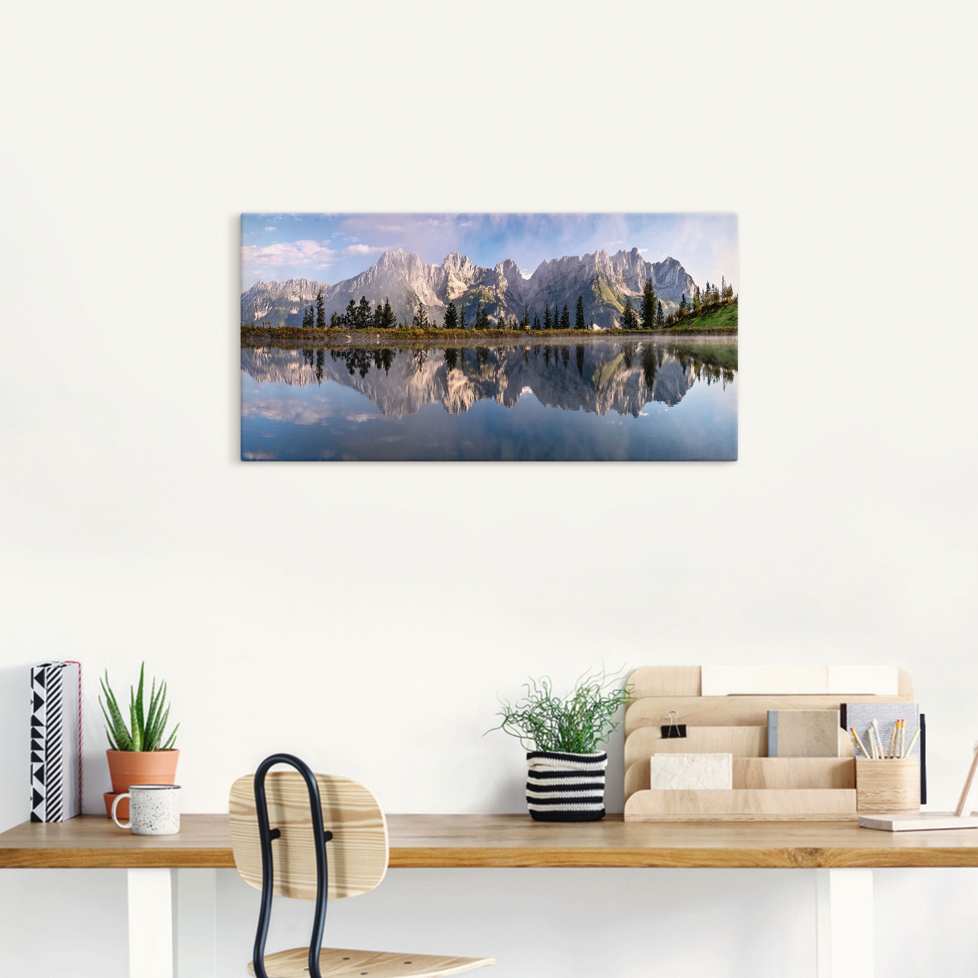 Artland Wandbild »Wilder Kaiser in Tirol« Bilder von Europa 1 Stk. tlg. als Alubild, Leinwandbild, Poster in verschied. Grössen