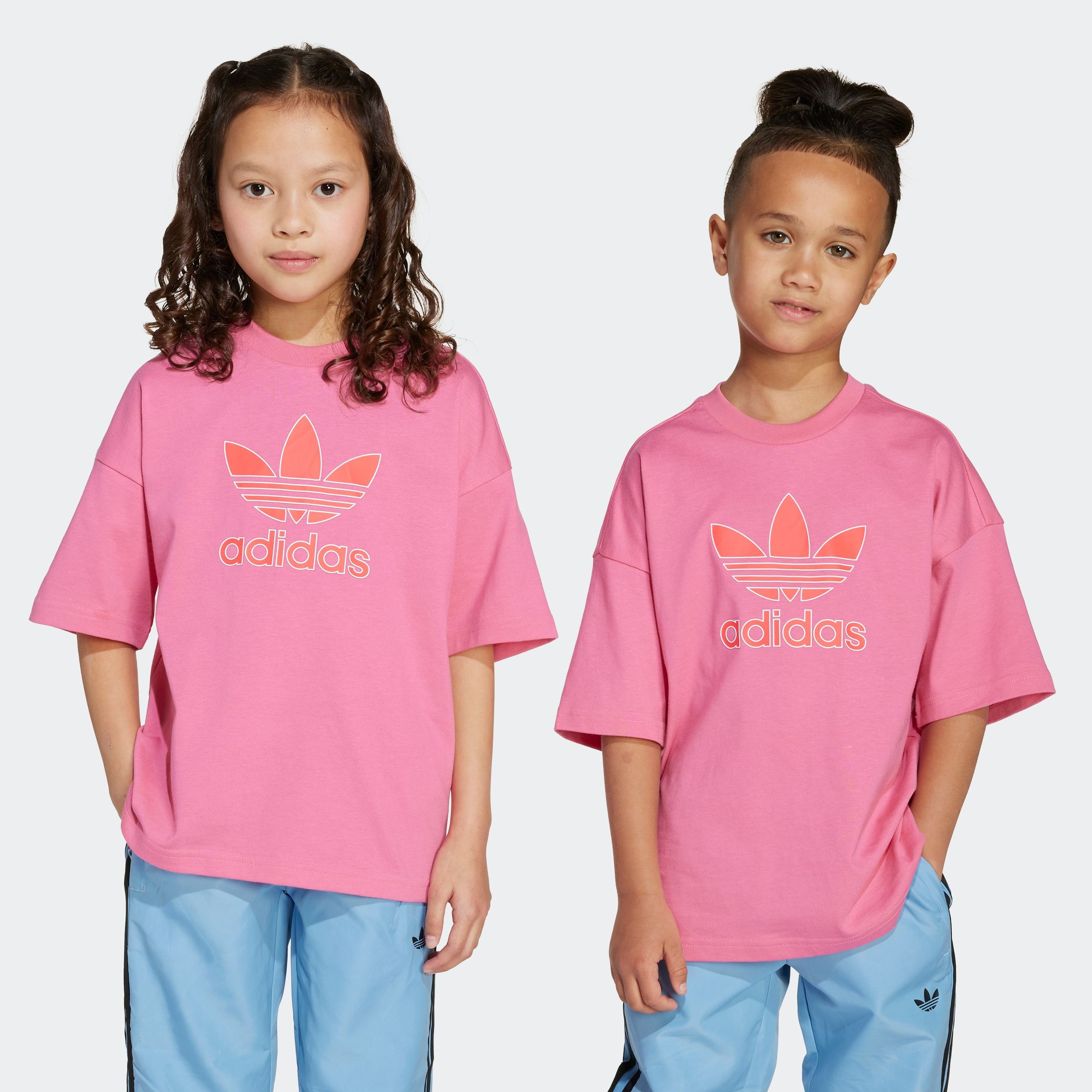 Image of adidas Originals T-Shirt "TREFOIL KIDS" lockere Passform, für Kinder, aus Baumwolle, mit Single Jersey