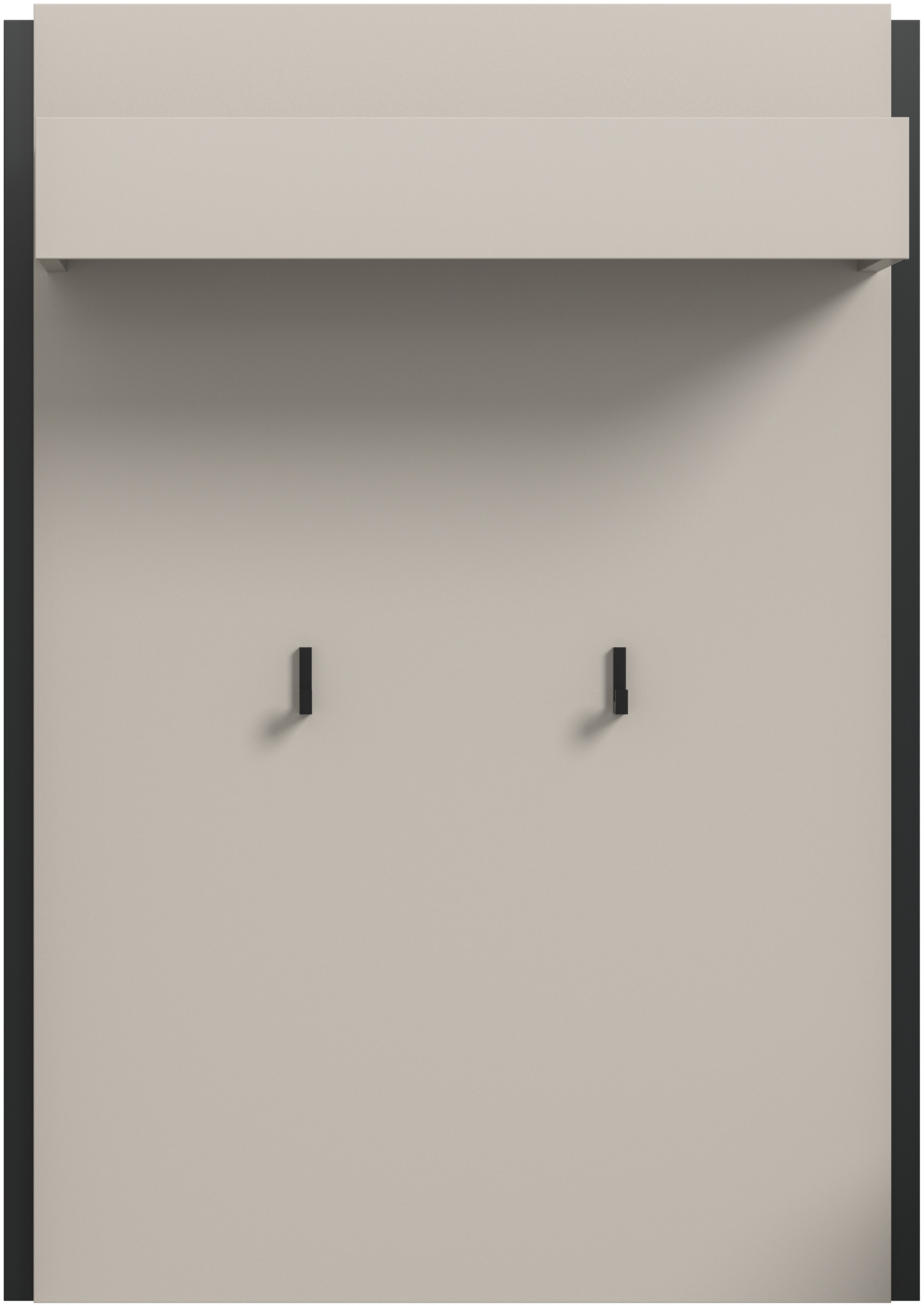 Image of Home affaire Garderobenpaneel "RAK, Breite 75 cm, 2 Garderobenhaken, 1 Kleiderstange, 1 Ablageboden" Flurgarderobe, Paneel, Wandgarderobe, Wandpaneel, Garderobe