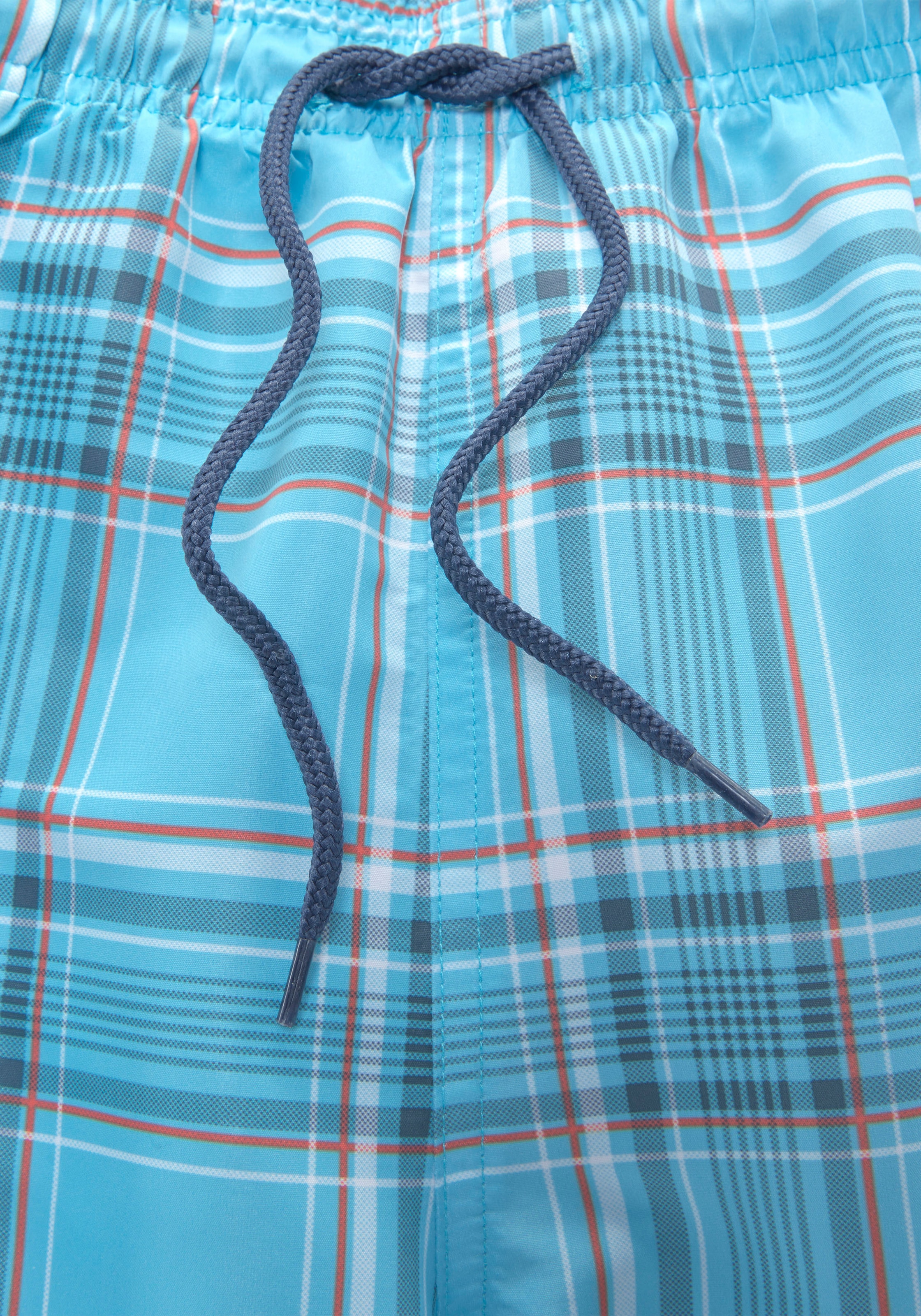 H.I.S Badeshorts »Karo« mit kontrastfarbiger Kordel