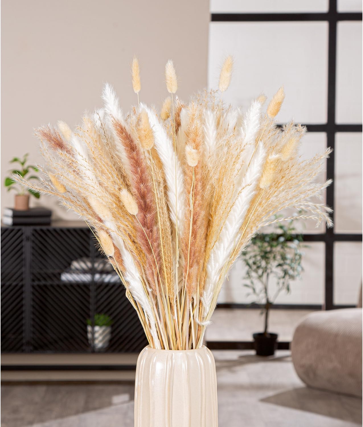 Image of GILDE Dekoobjekt "Bündel Trockenblume Seco naturfarben H. 53 cm"