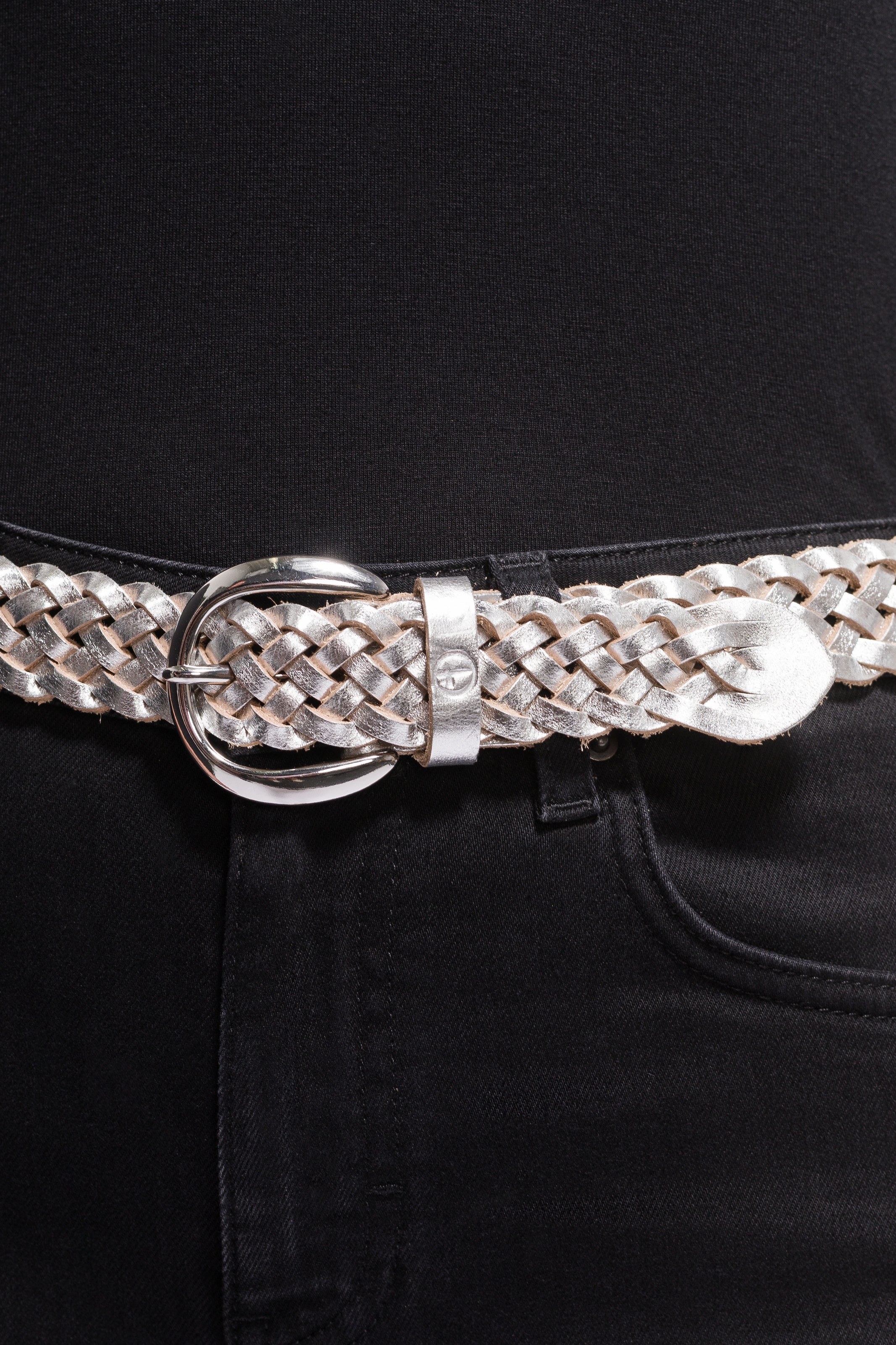 Tamaris Ceinture tressée »"Dana Silver"« 1 cuis avec apparence tressée moderne, en cuir, fermable à toutes les longueurs