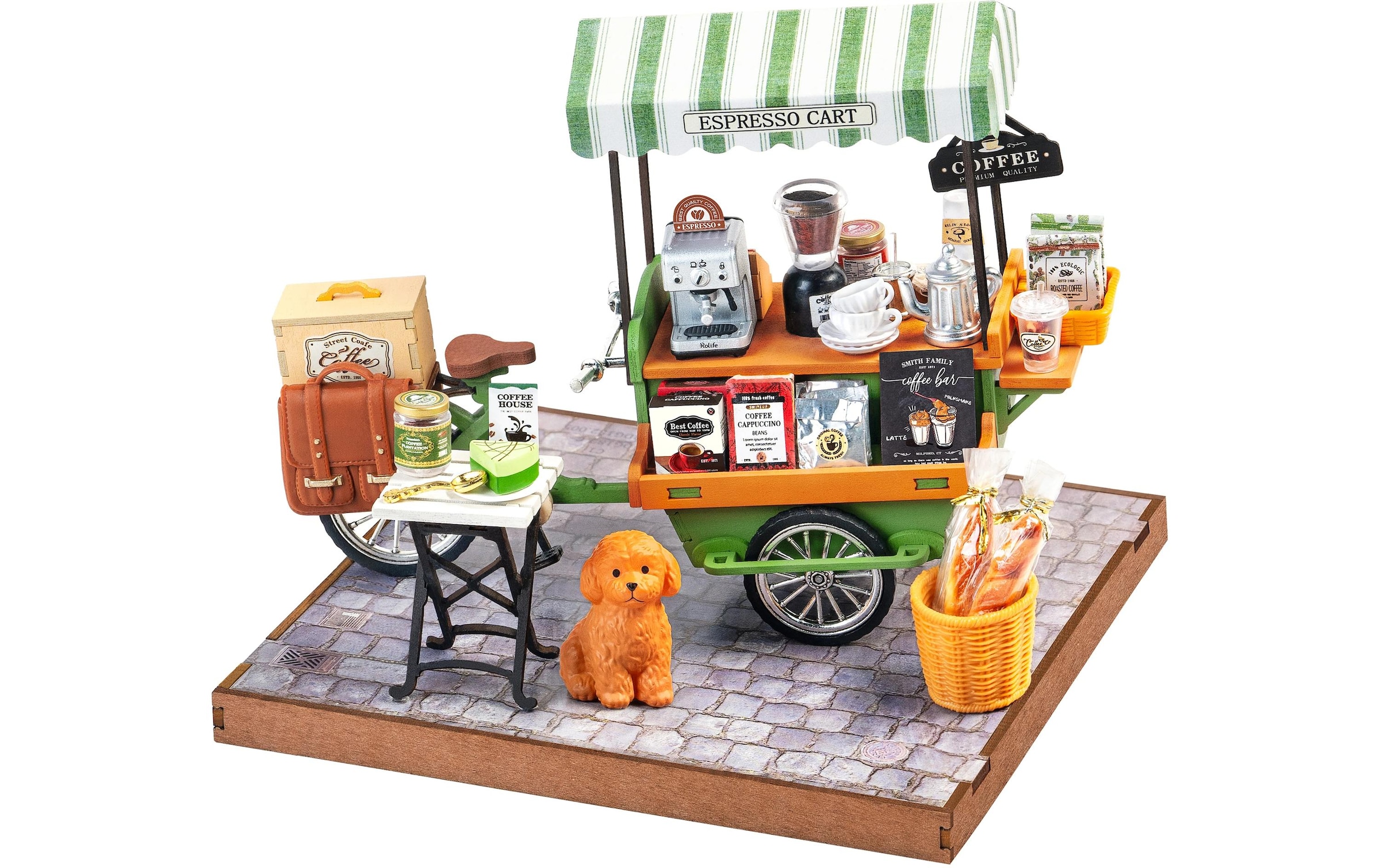   Modellbausatz »Rolife Aromatic Coffee Cart 1:20« 162 Stk. tlg.