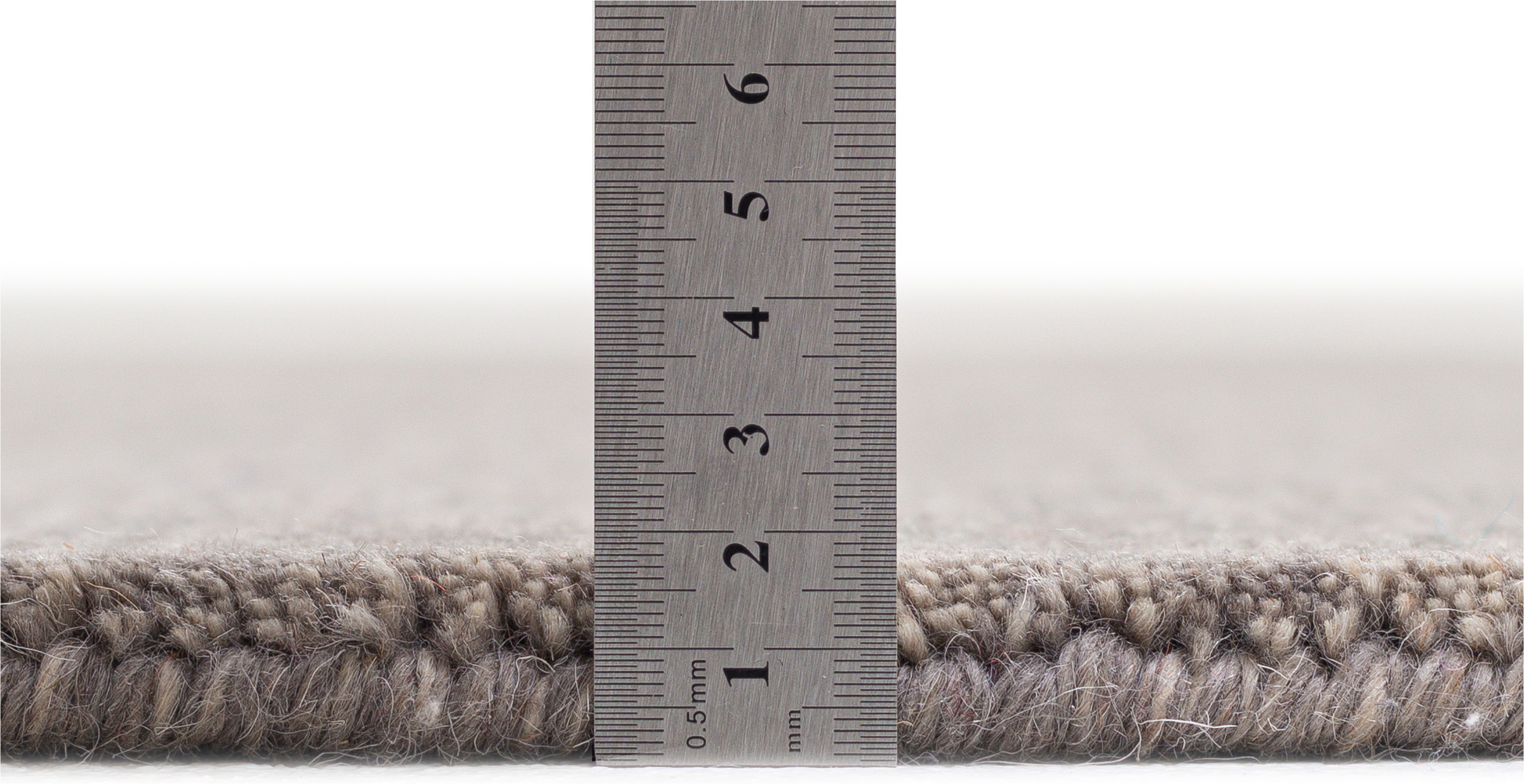 Sansibar Tapis en laine »List« Rectangulaire 13 mm Höhe Velours ras, tapis tissé à la main, chiné, pure laine, tissé main