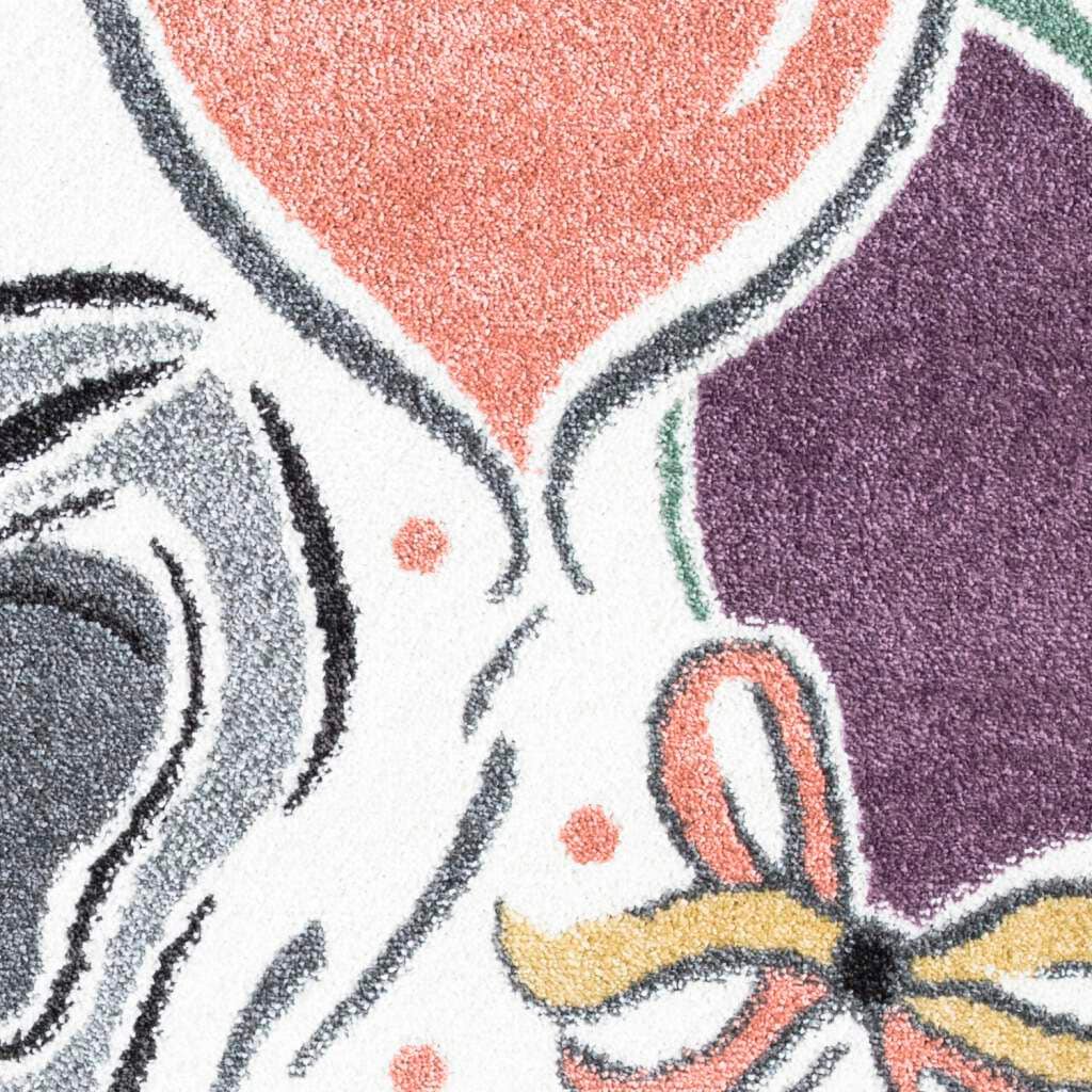 Carpet City Kinderteppich »ANIME896«, rund, 11 mm Höhe, Kinderzimmer Teppich Modern mit lustigen Cartoon-Figuren, Multi