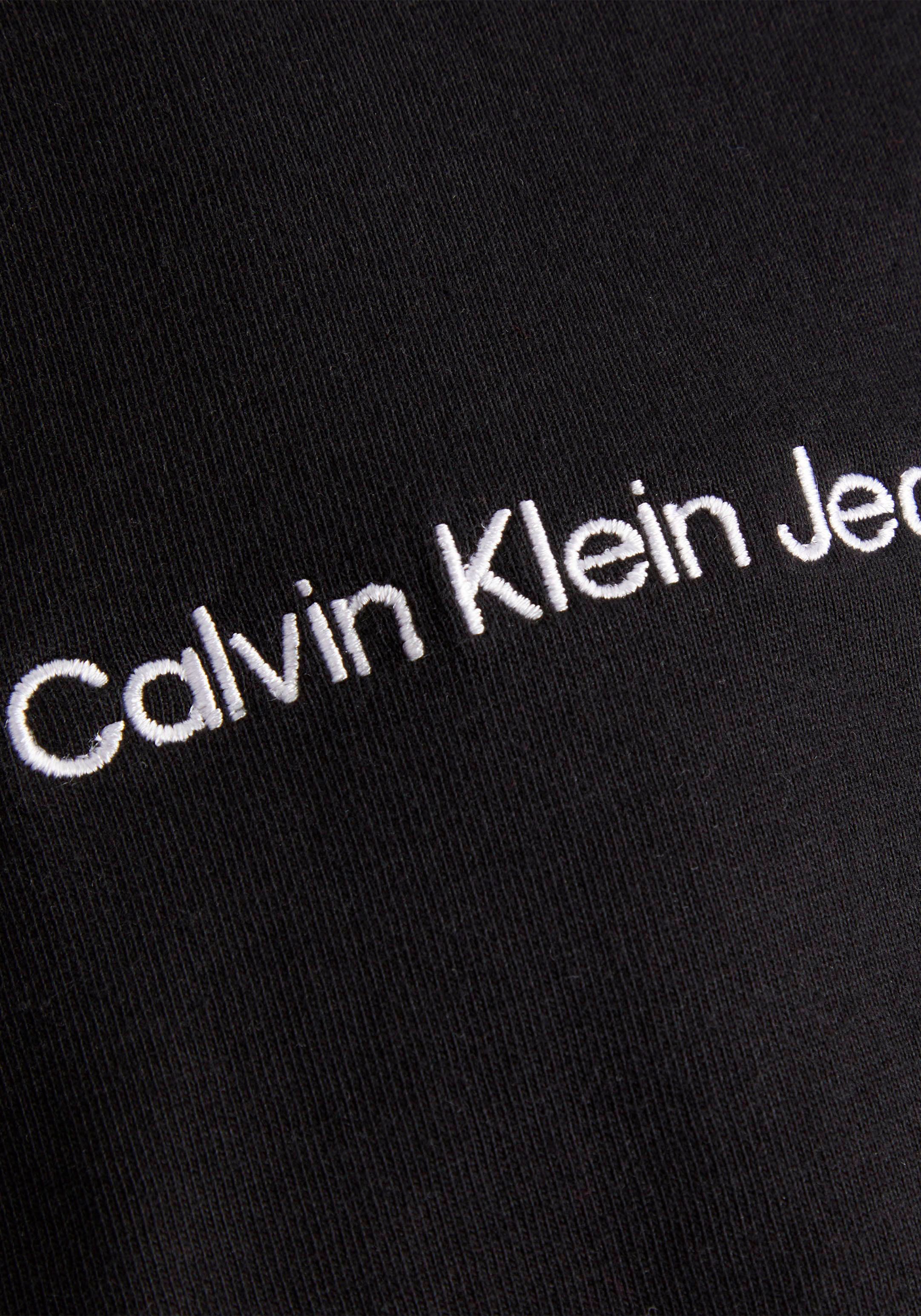 un Klein Plus Rundhalsausschnitt mit prix Jeans bon Commander T-Shirt, Calvin à