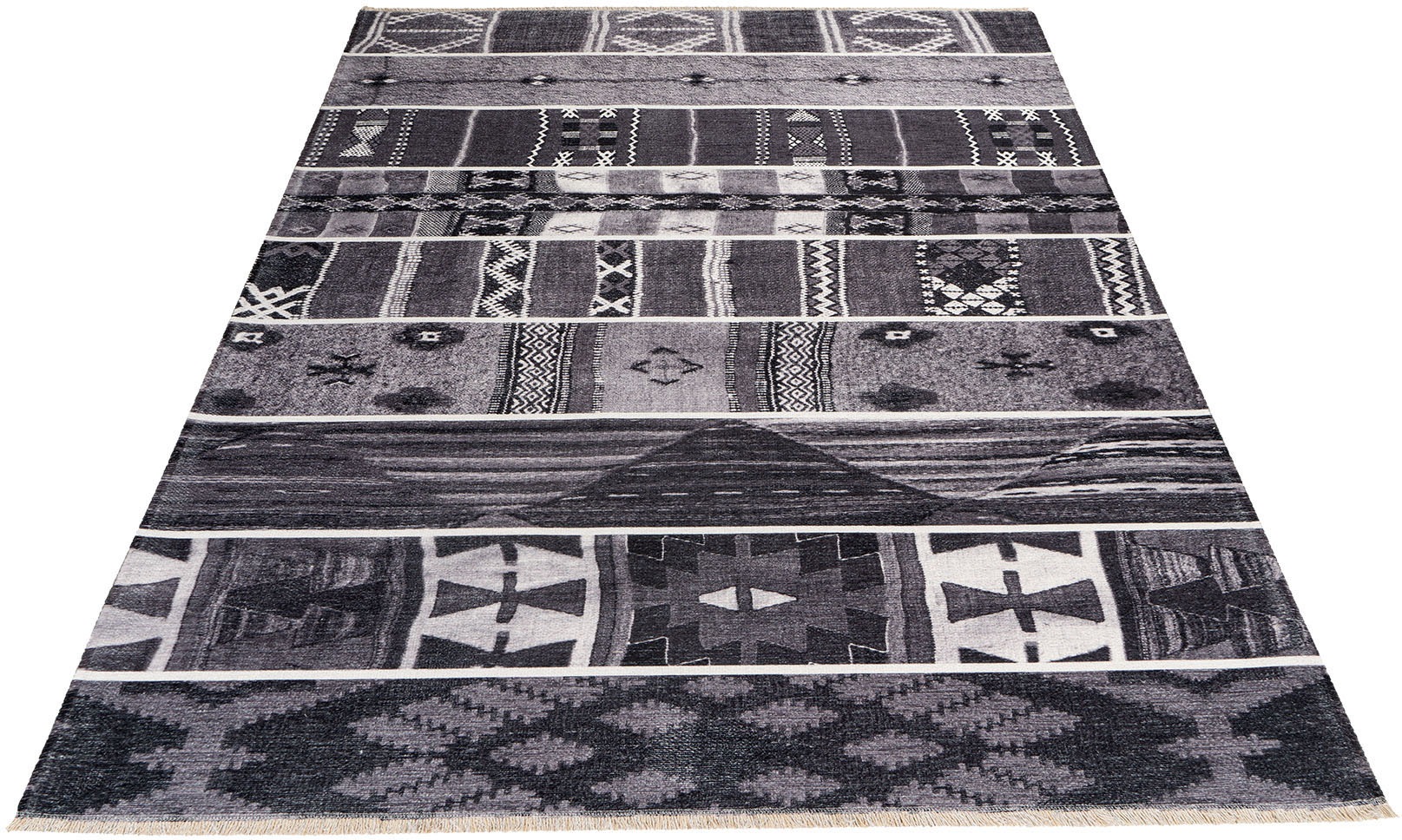 Image of Obsession Teppich »My Ethno 260«, rechteckig, 6 mm Höhe, recycelte Materialien, mit Fransen, waschbar, In- und Outdoor geeignet, Wohnzimmer bei Ackermann Versand Schweiz