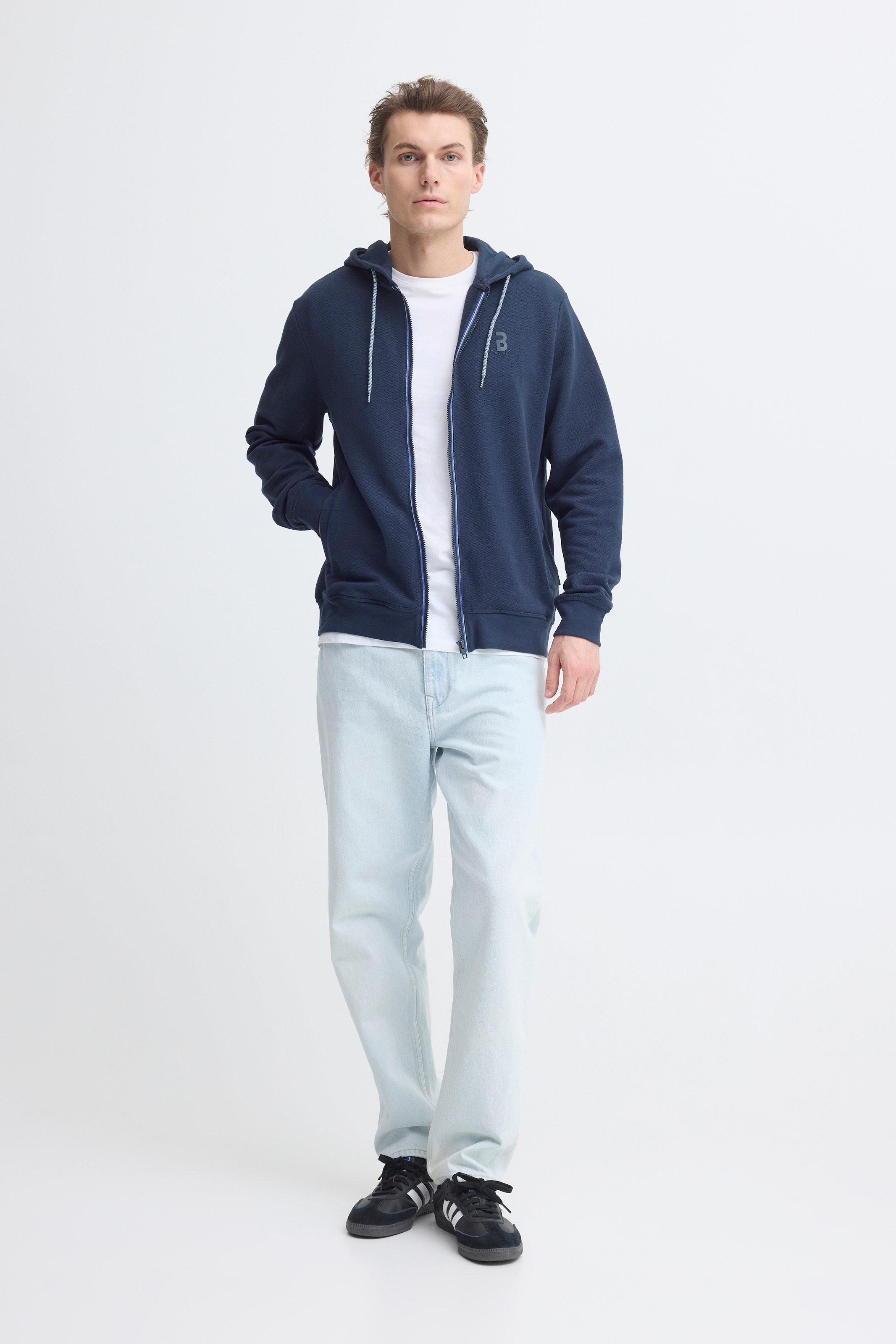 Blend Sweat à capuche »BHJUMA PIQUE ZIPP SWEAT«
