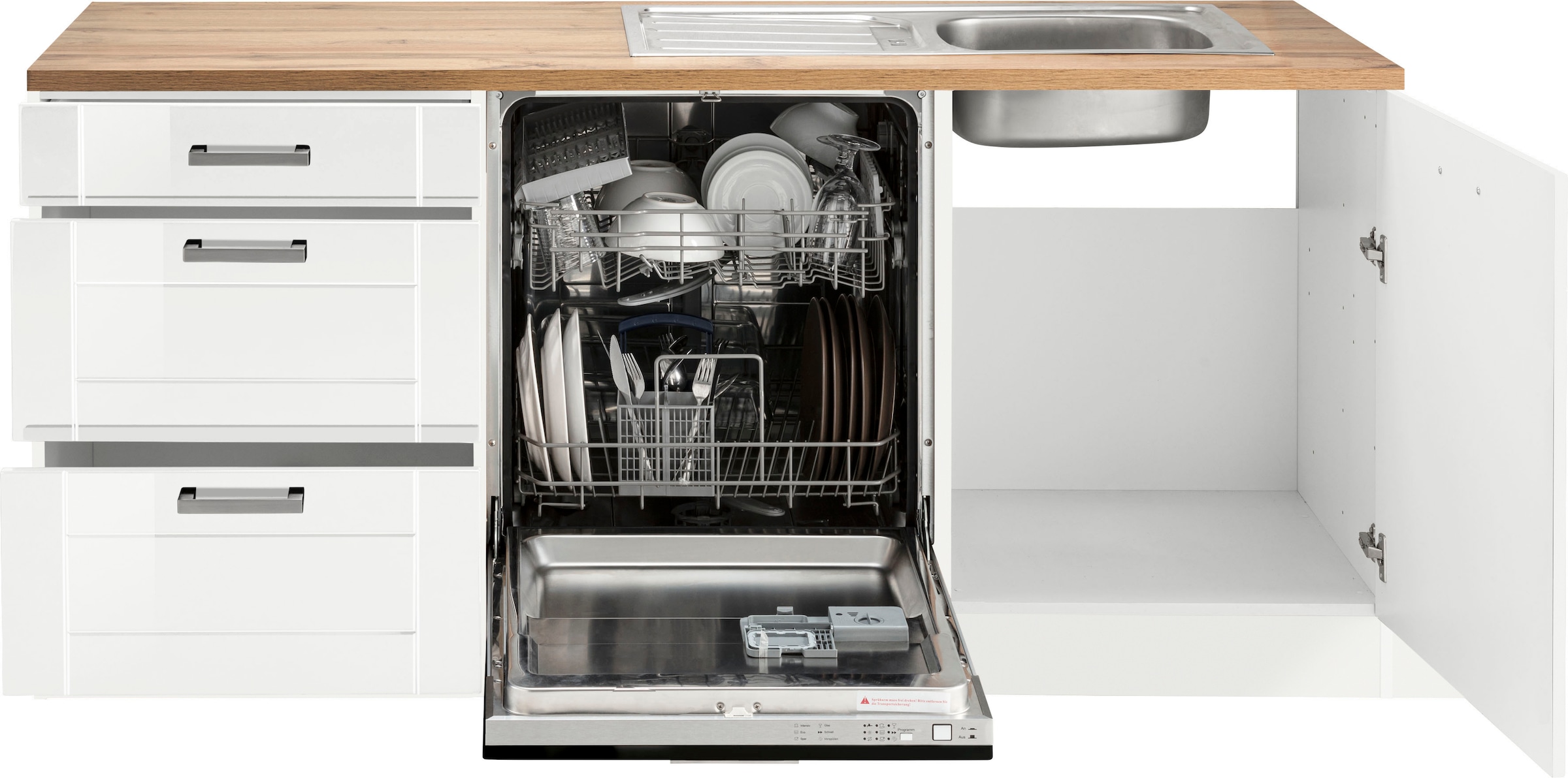KOCHSTATION Winkelküche »KS-Tinnum« ohne E-Geräte, Stellbreite 240/180 cm
