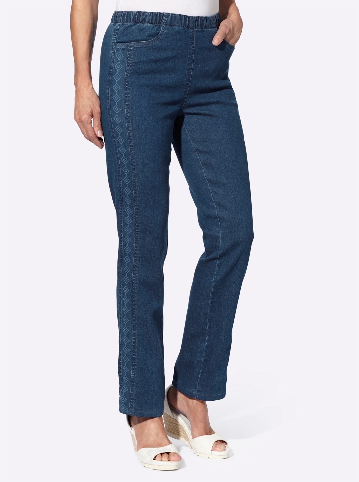 Classic Basics Schlupfjeans, (1 tlg.)