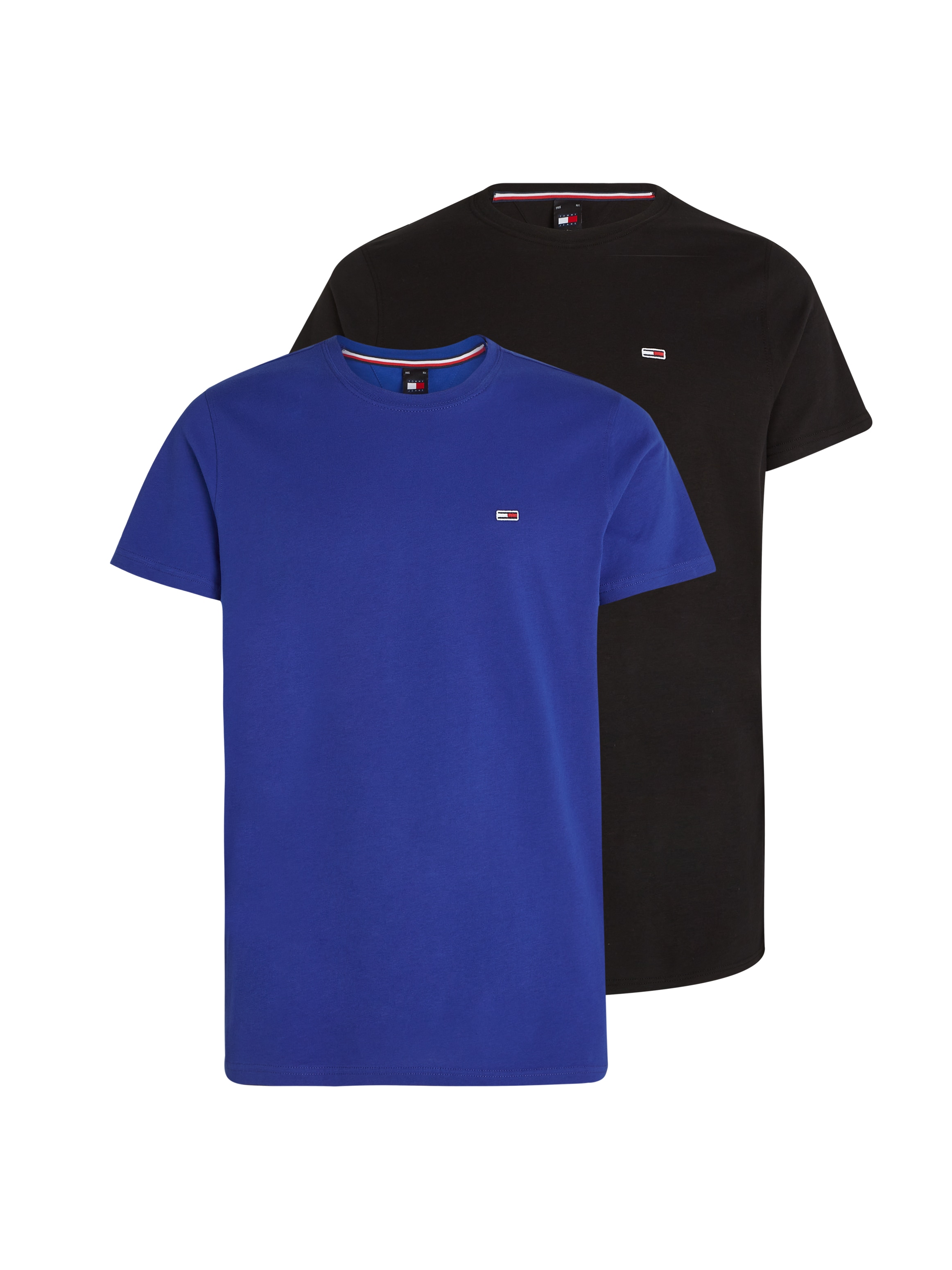 T-Shirt »TJM XSLIM 2PACK JERSEY TEE EXT«, Markenstickerei