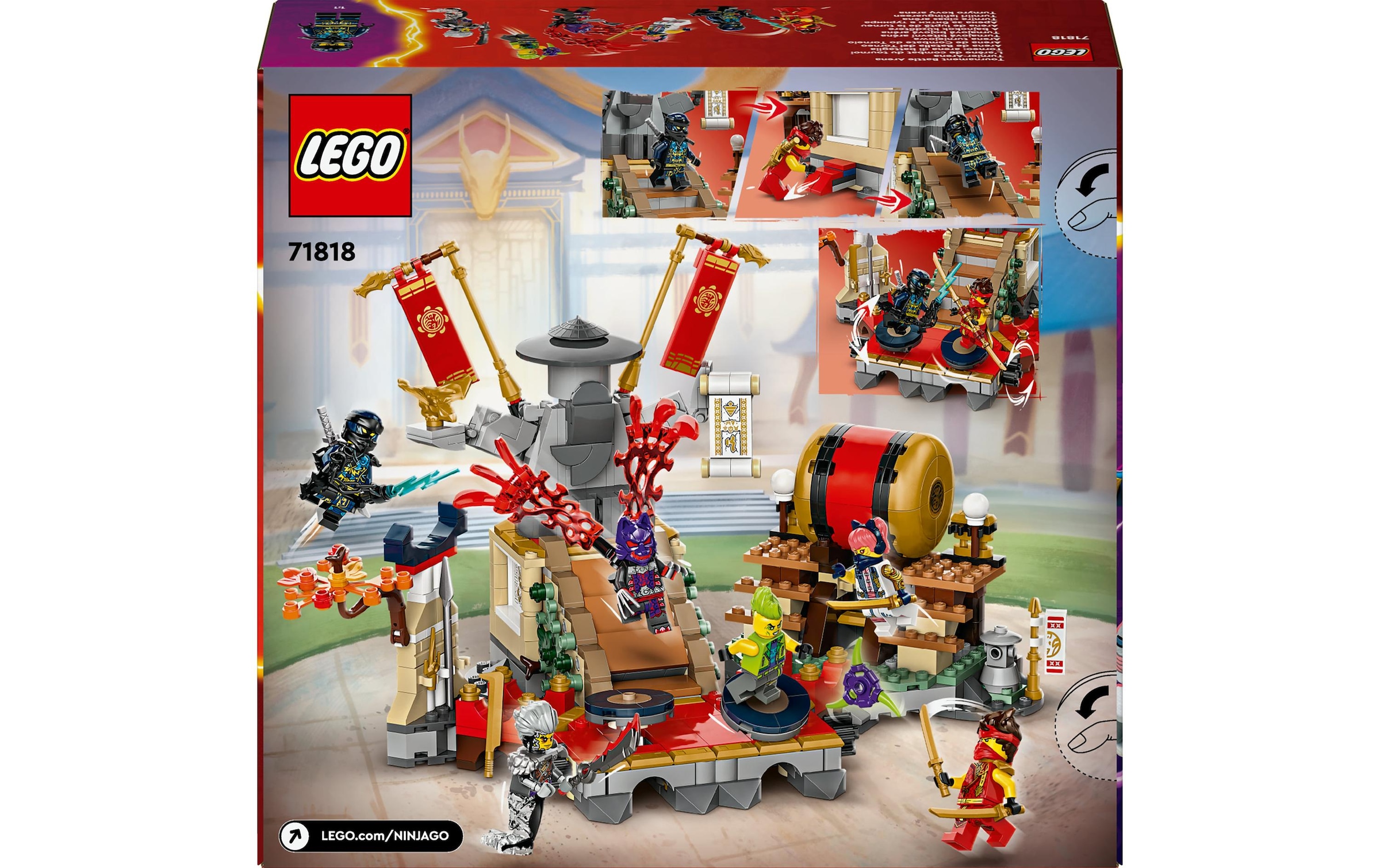 LEGO® Spielbausteine »Ninjago Turnier-Arena 71818«, (659 St.)