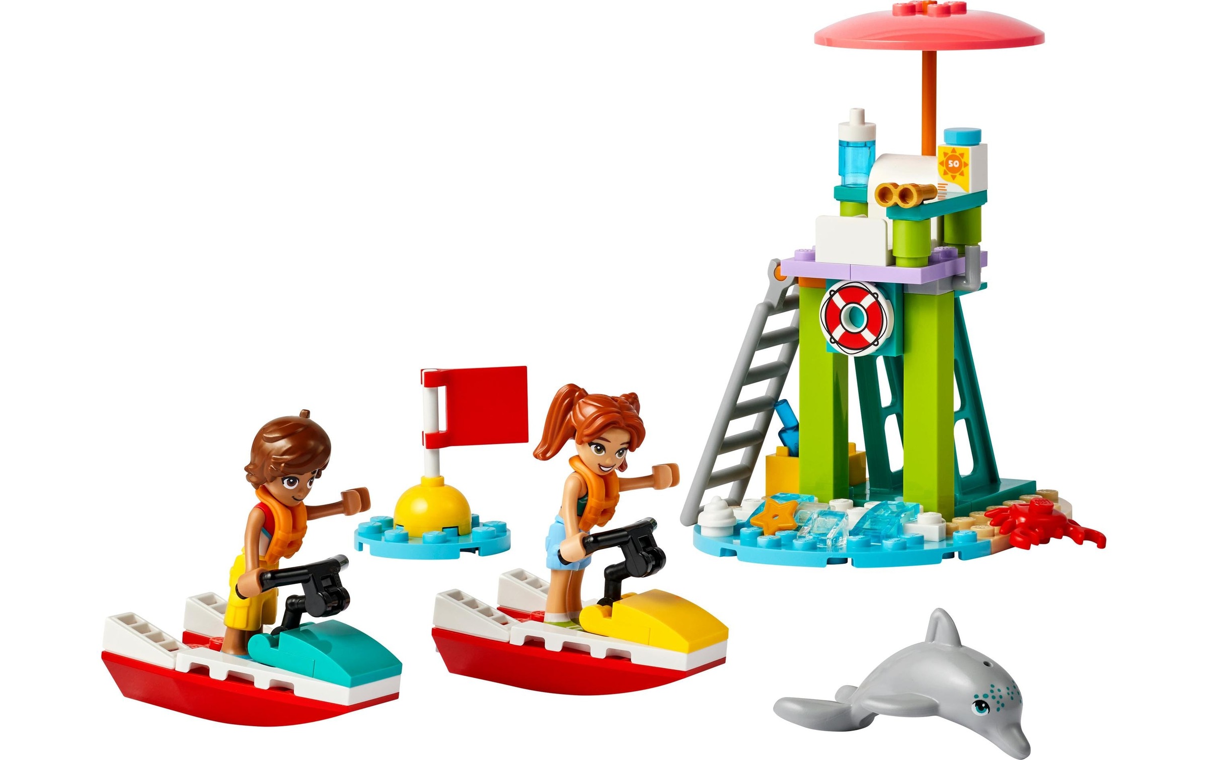LEGO® Spielbausteine »Friends Rettungsschwimmer Aussichtsturm mit Jetskis 42623«, (84 St.)