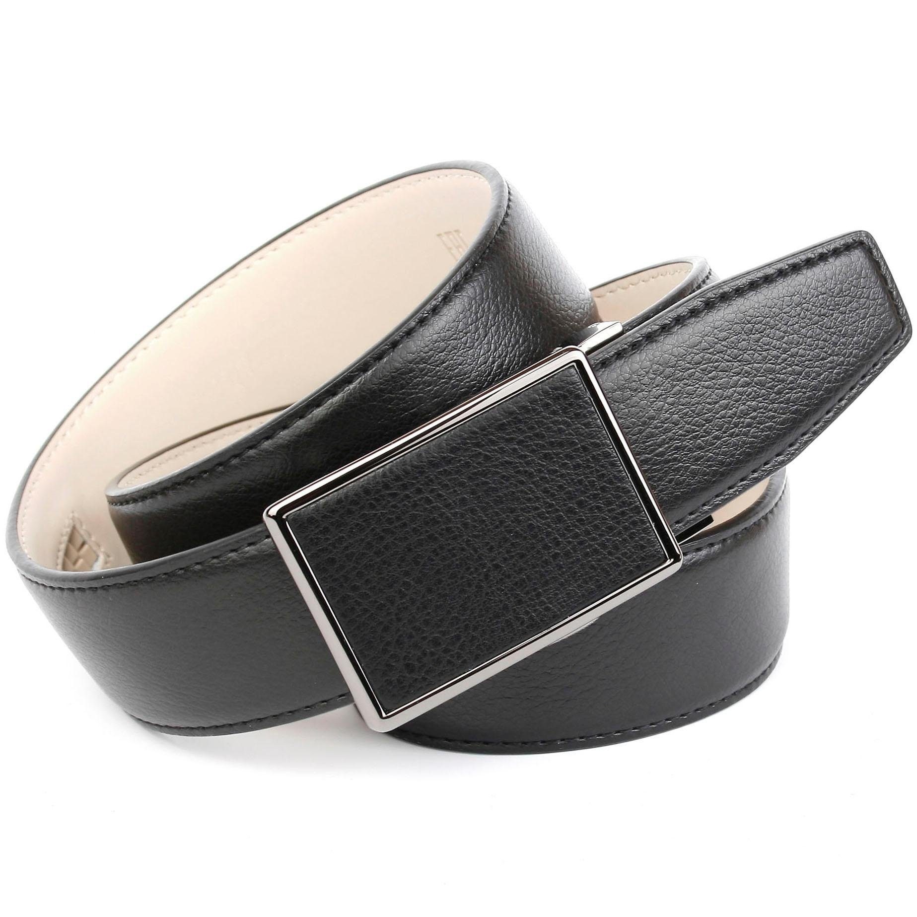 Image of Anthoni Crown Ledergürtel, mit Automatik-Schliesse, abgesteppte Ränder bei Ackermann Versand Schweiz