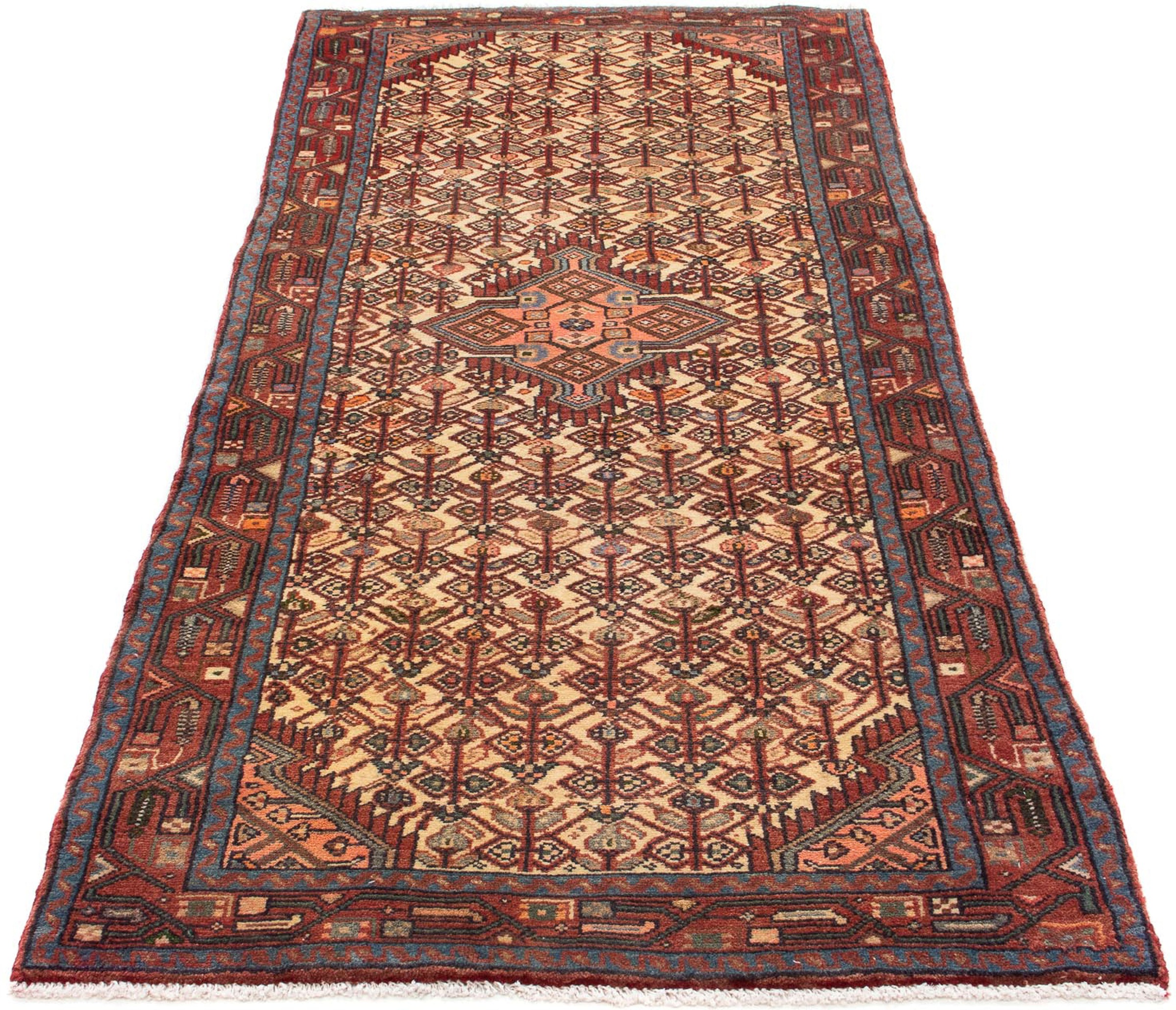 Image of morgenland Orientteppich »Perser - Nomadic - 210 x 85 cm - beige«, rechteckig, 10 mm Höhe, Wohnzimmer, Handgeknüpft, Einzelstück mit Zertifikat bei Ackermann Versand Schweiz
