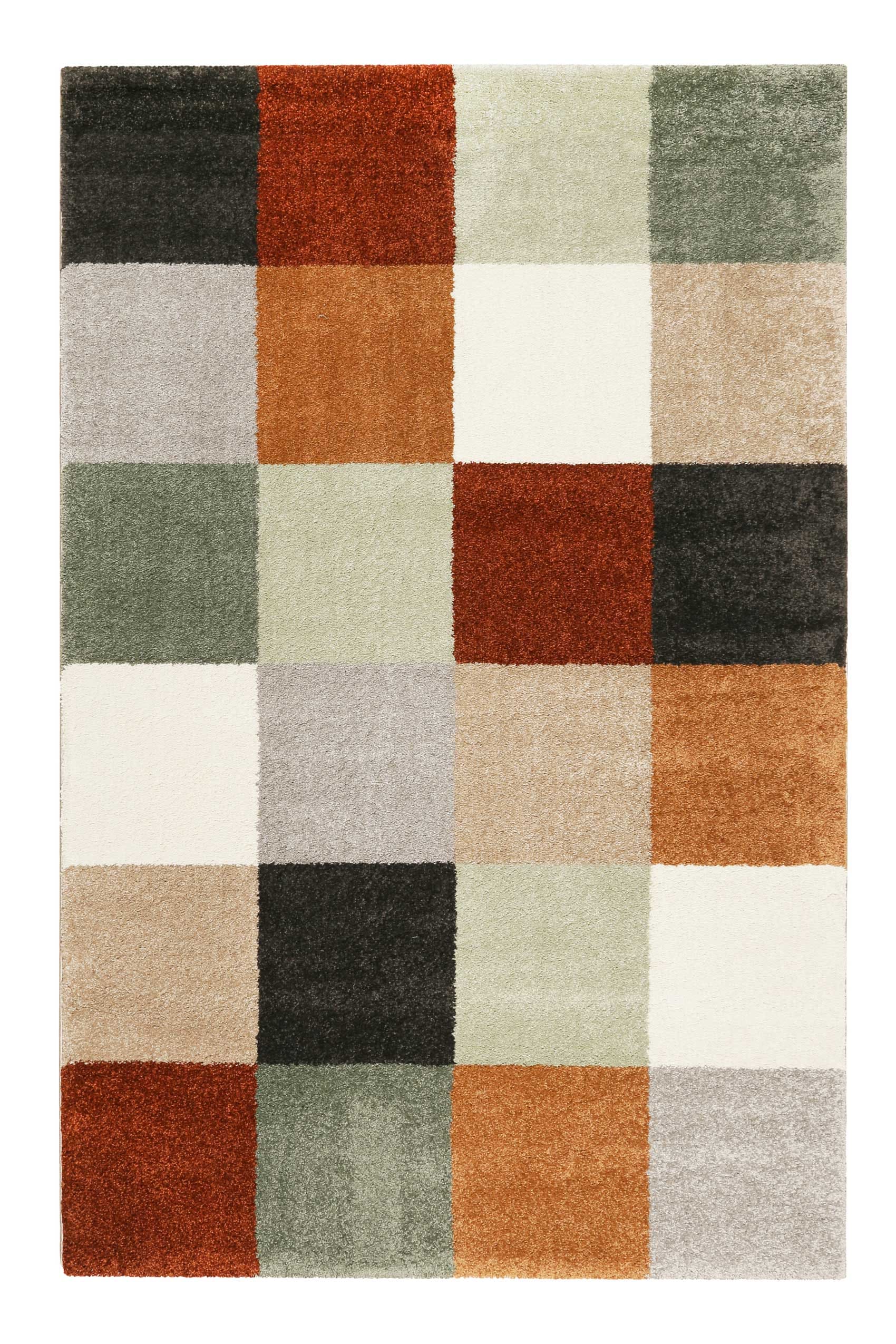 Image of Esprit Teppich "California" rechteckig 13 mm Höhe Kurzflorteppich, Modern, kariert, gewebt, farbig, stilvoll, farbenfroh