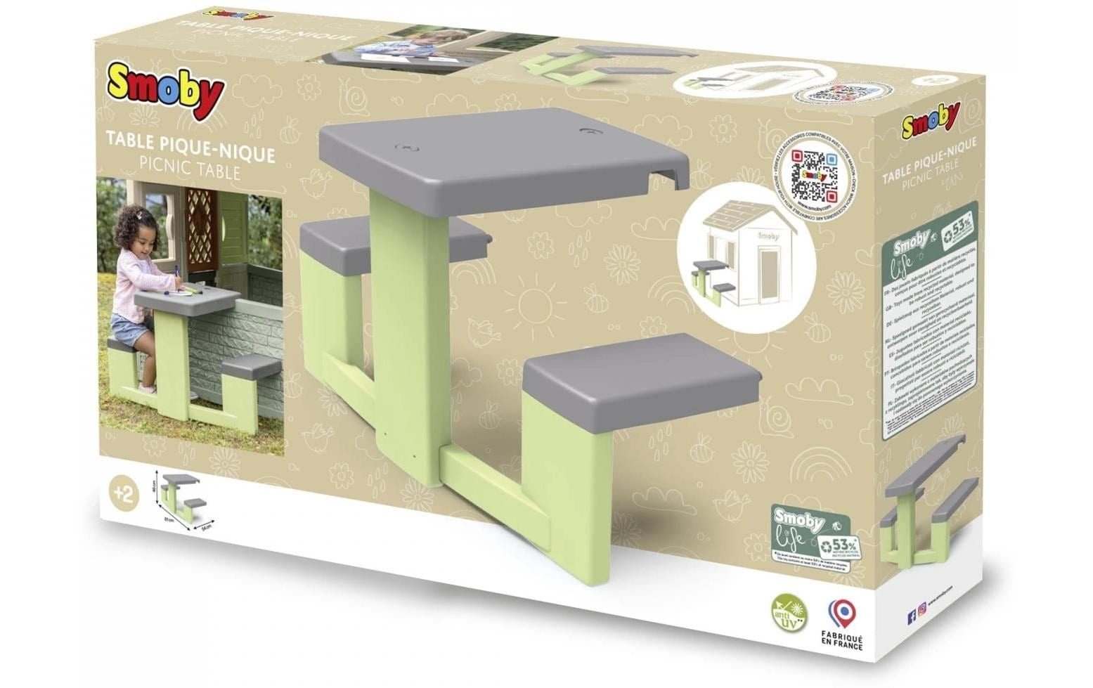 Smoby Spielhaus »Spielhaus Life Picknicktisch«