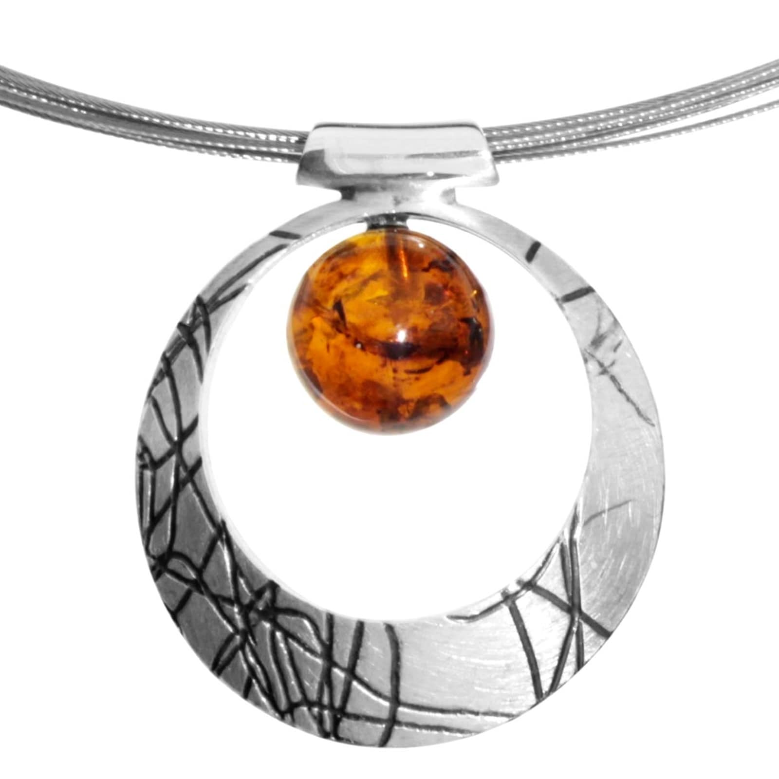 Image of OSTSEE-SCHMUCK Halsreif "Ostsee-Schmuck Halsreif mit Anhänger Rabia-Sarah Vicenca"