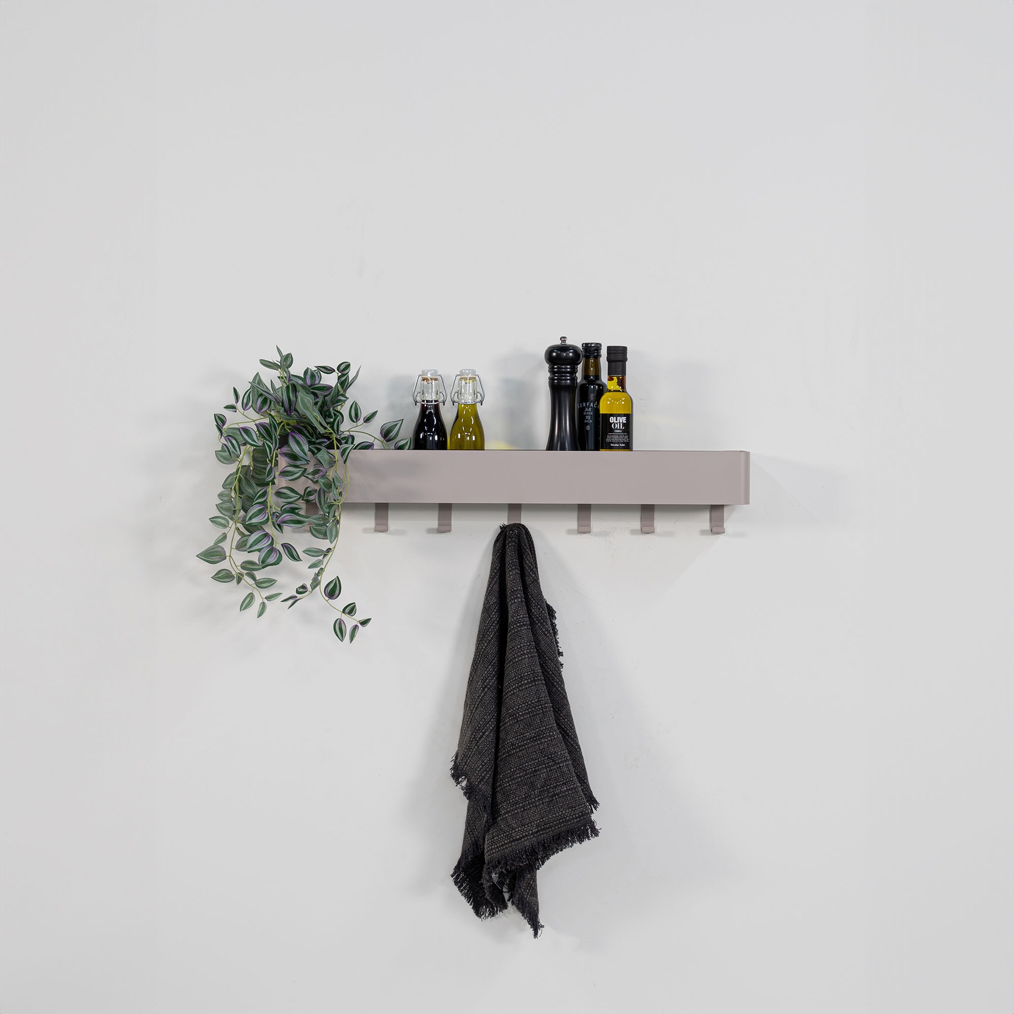 Spinder Design Crochet de garde-robe »Multi 7« étagère murale 2-en-1 + porte-manteau