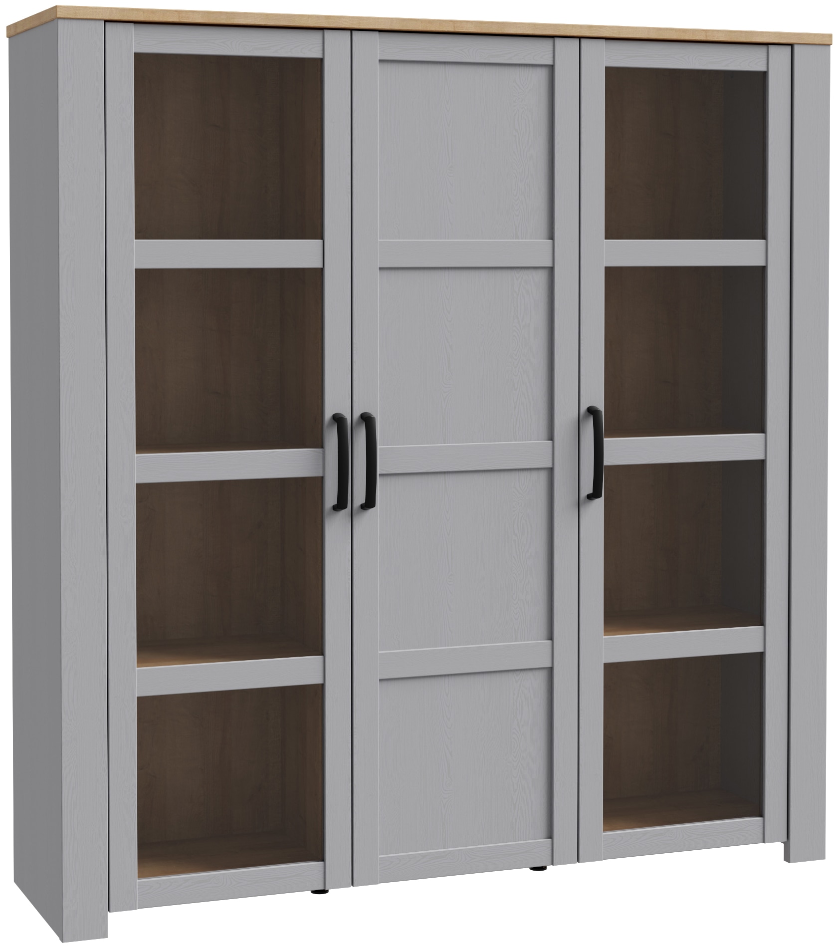 Image of FORTE Highboard "Bohol, grosses Highboard 2, Glastüren, viel Stauraum" Breite 151 cm