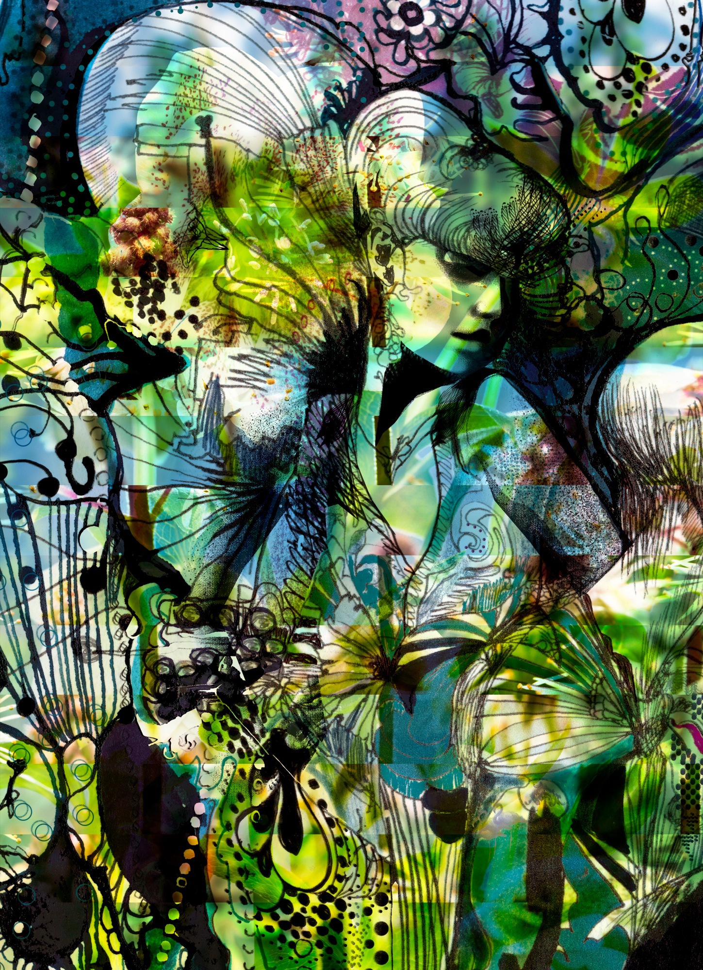 Image of Komar Fototapete "Aphrodites Garden - Grösse 184 x 254 cm" bedruckt glatt Wohnzimmer, Schlafzimmer