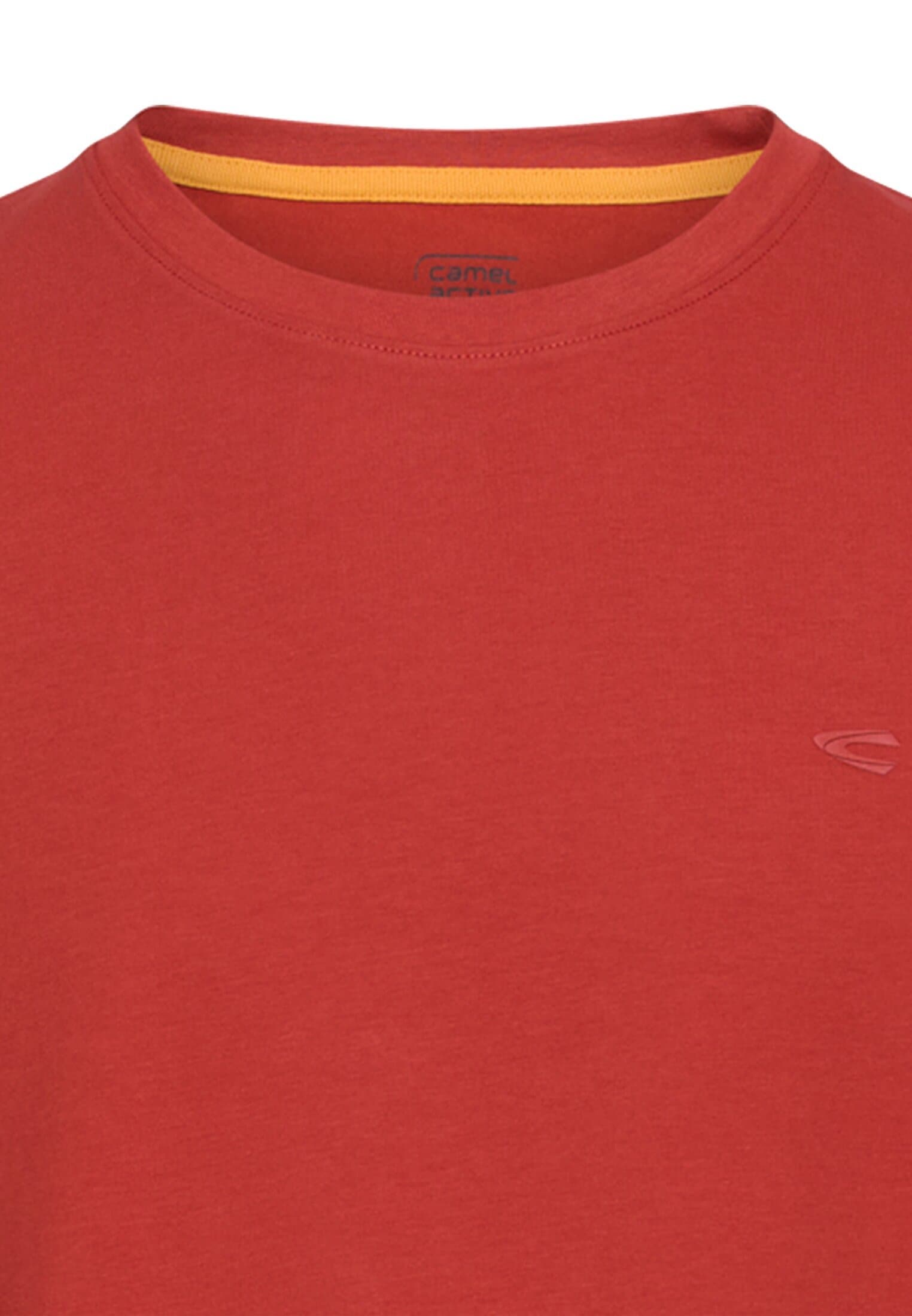 camel active Kurzarmshirt Sommershirt - unifarben - mit Stretch