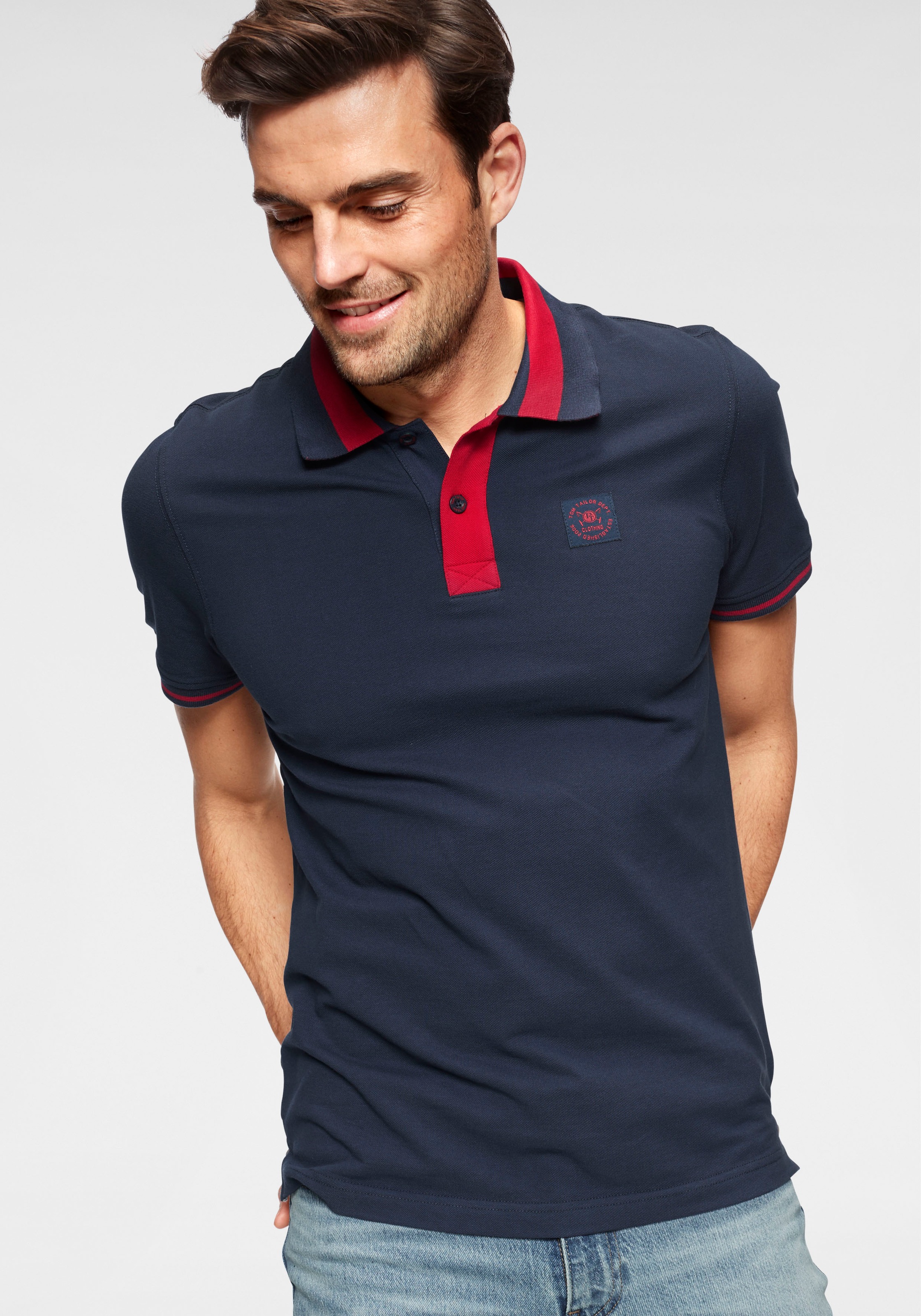 Image of TOM TAILOR Polo Team Poloshirt, mit kontrastfarbenen Details bei Ackermann Versand Schweiz