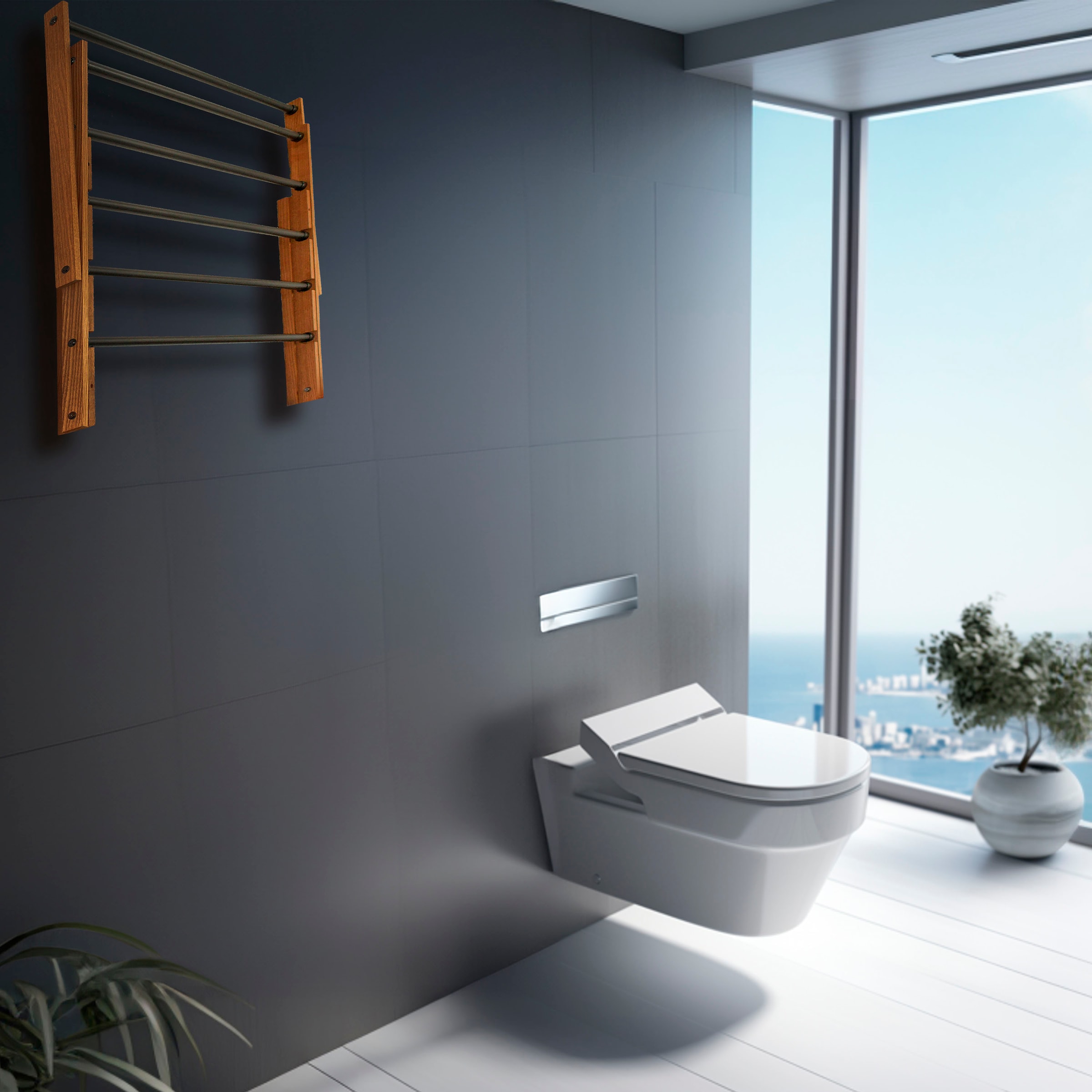 Bischof Wandwäschetrockner »Kraftpaket« Eschenholz/Metall, 4 m Trockenlänge, 5 kg. Belastbarkeit