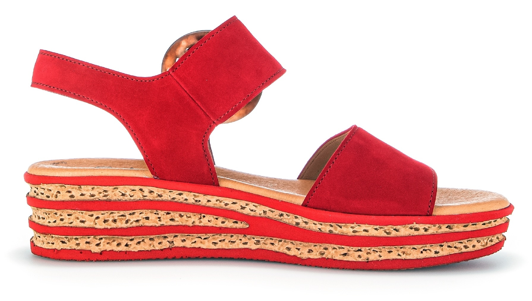 Gabor Keilsandalette, Plateau, Sommerschuh, Sandale mit trendigem Zierschnalle