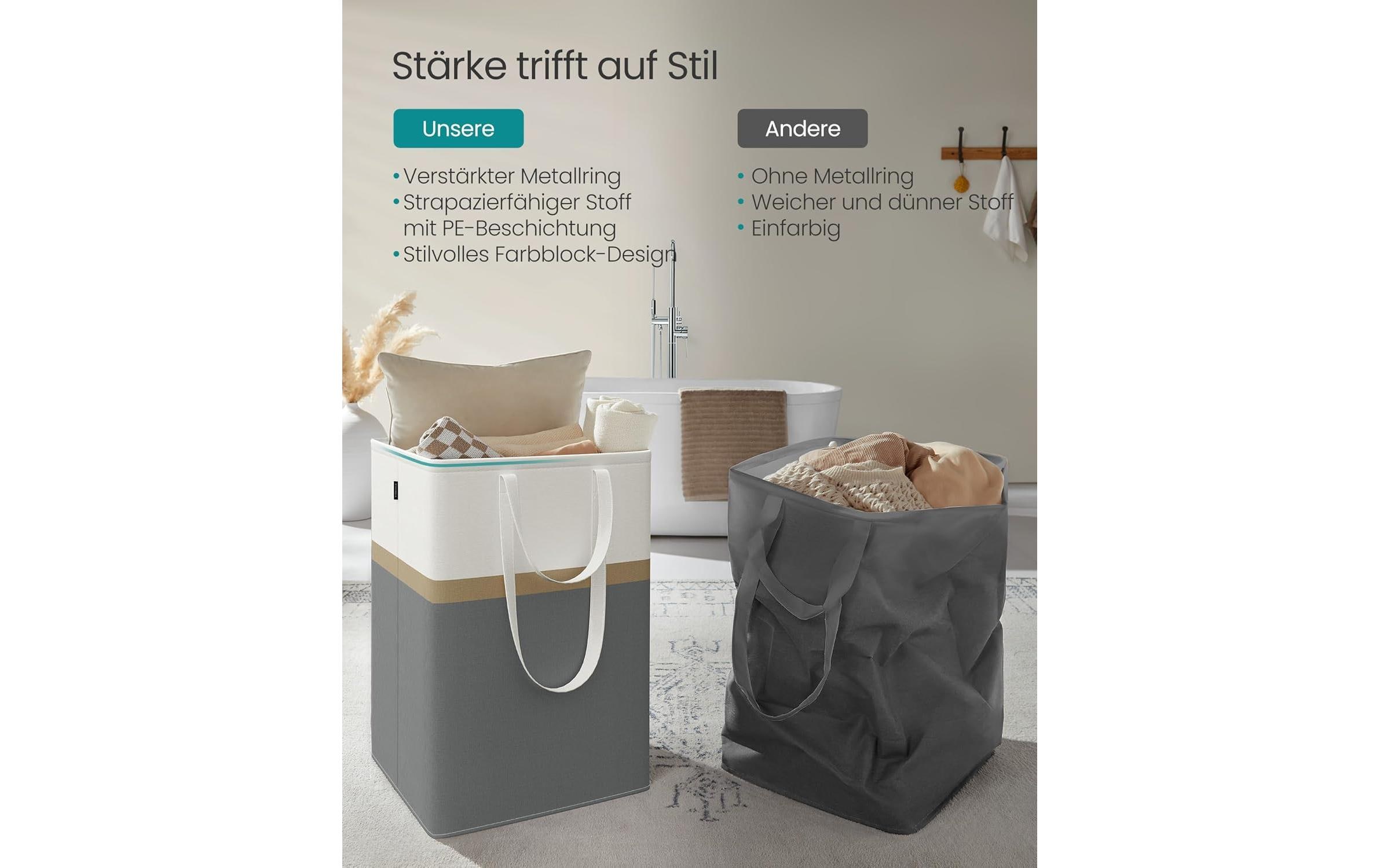 SONGMICS Panier à linge »2-er Set 110 l«