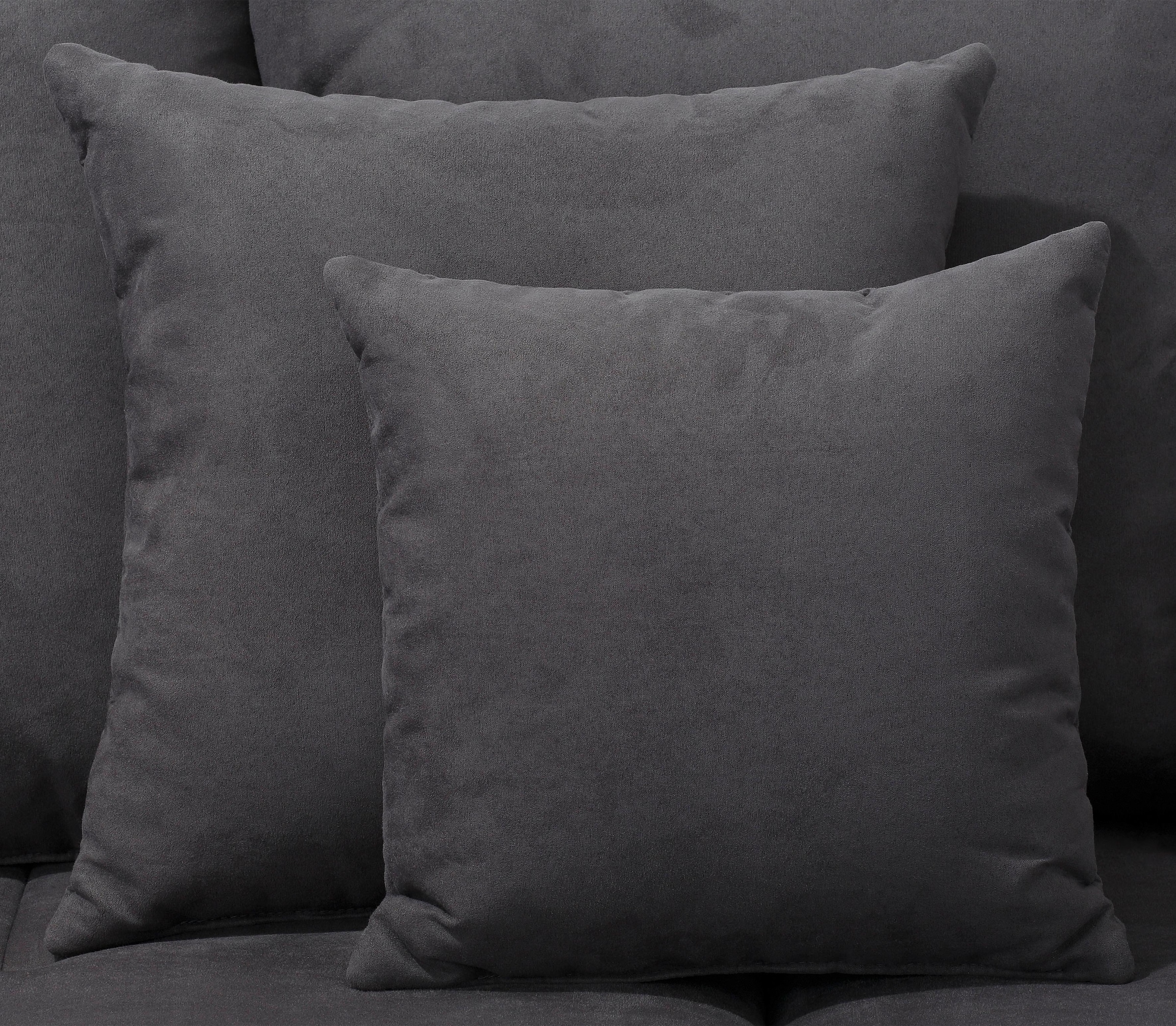 Home affaire Big-Sofa »Neapel« mit vielen losen Kissen, in 2 Bezugsqualitäten