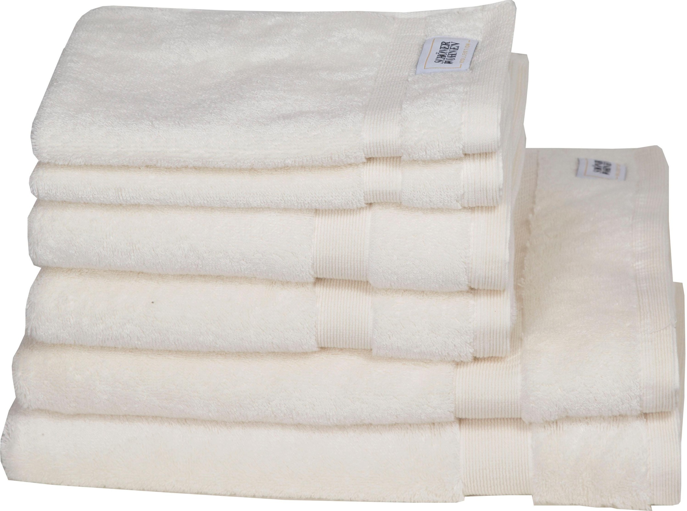 Handtuch WOHNEN-Kollektion 6 kaufen tlg., SCHÖNER »Cuddly«, Airtouch-Qualität bequem Set, Set Frotteevelours, schnell trocknende