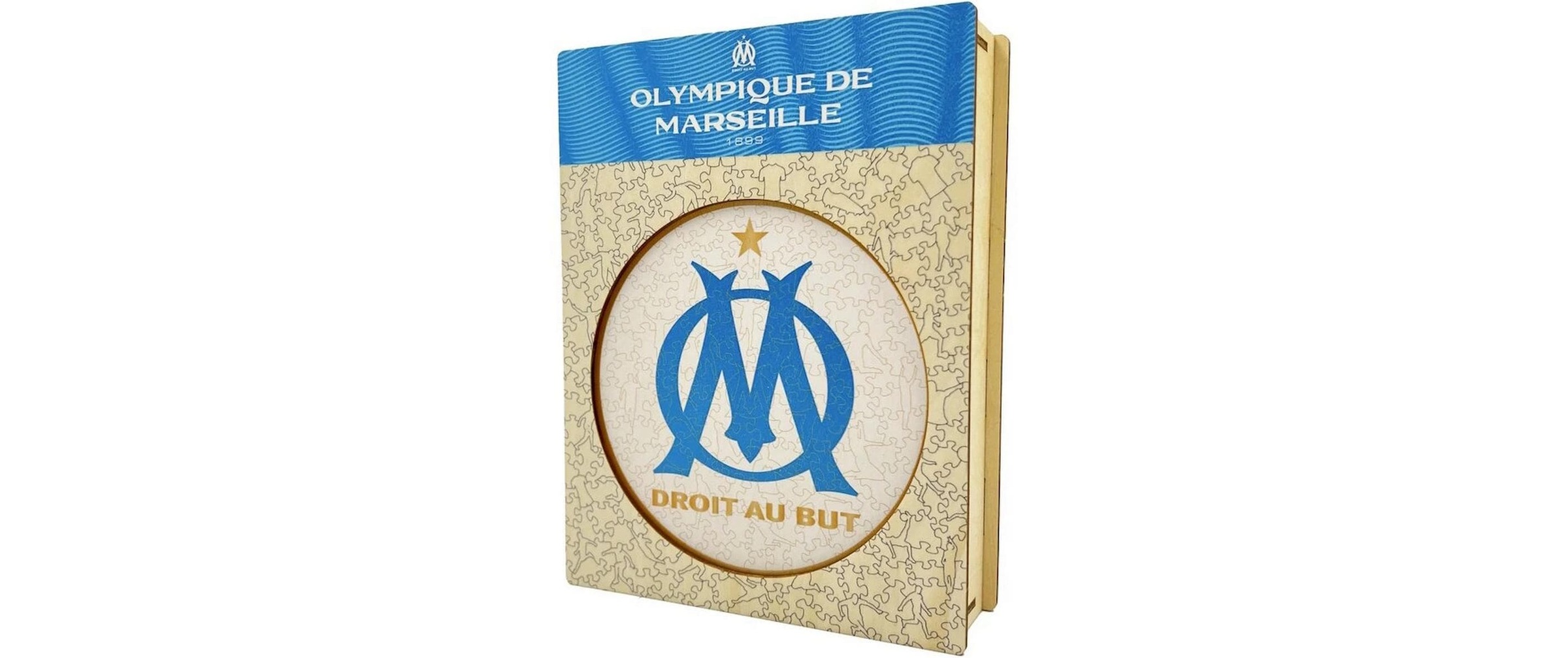   Puzzle »Iconic Olympique Marseille – Logo« Holzart: Birke (Herkunftsland: China)