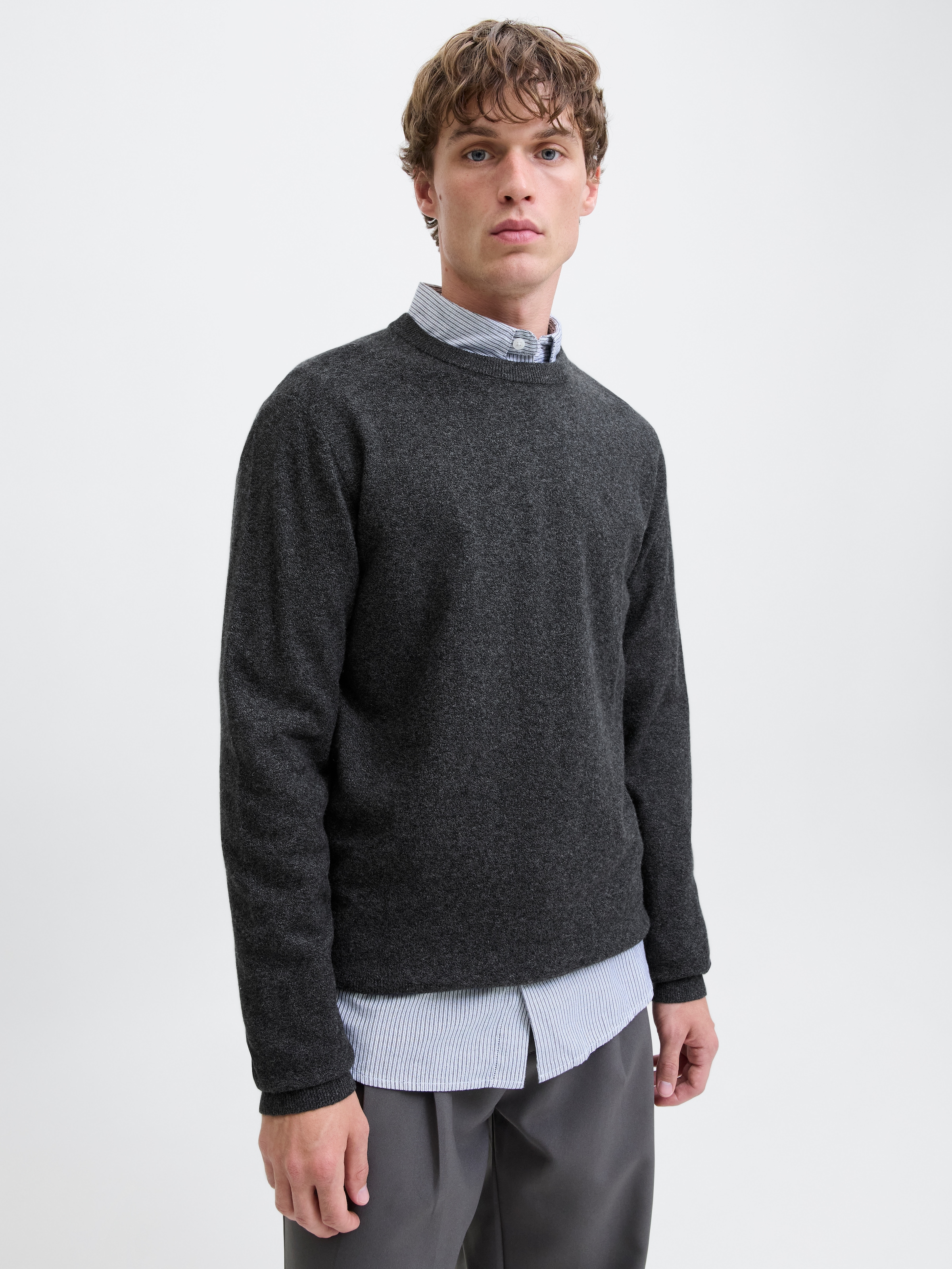 Jack & Jones Pull en tricot »JJEPERFECT WOOL KNIT CREW NECK SN«