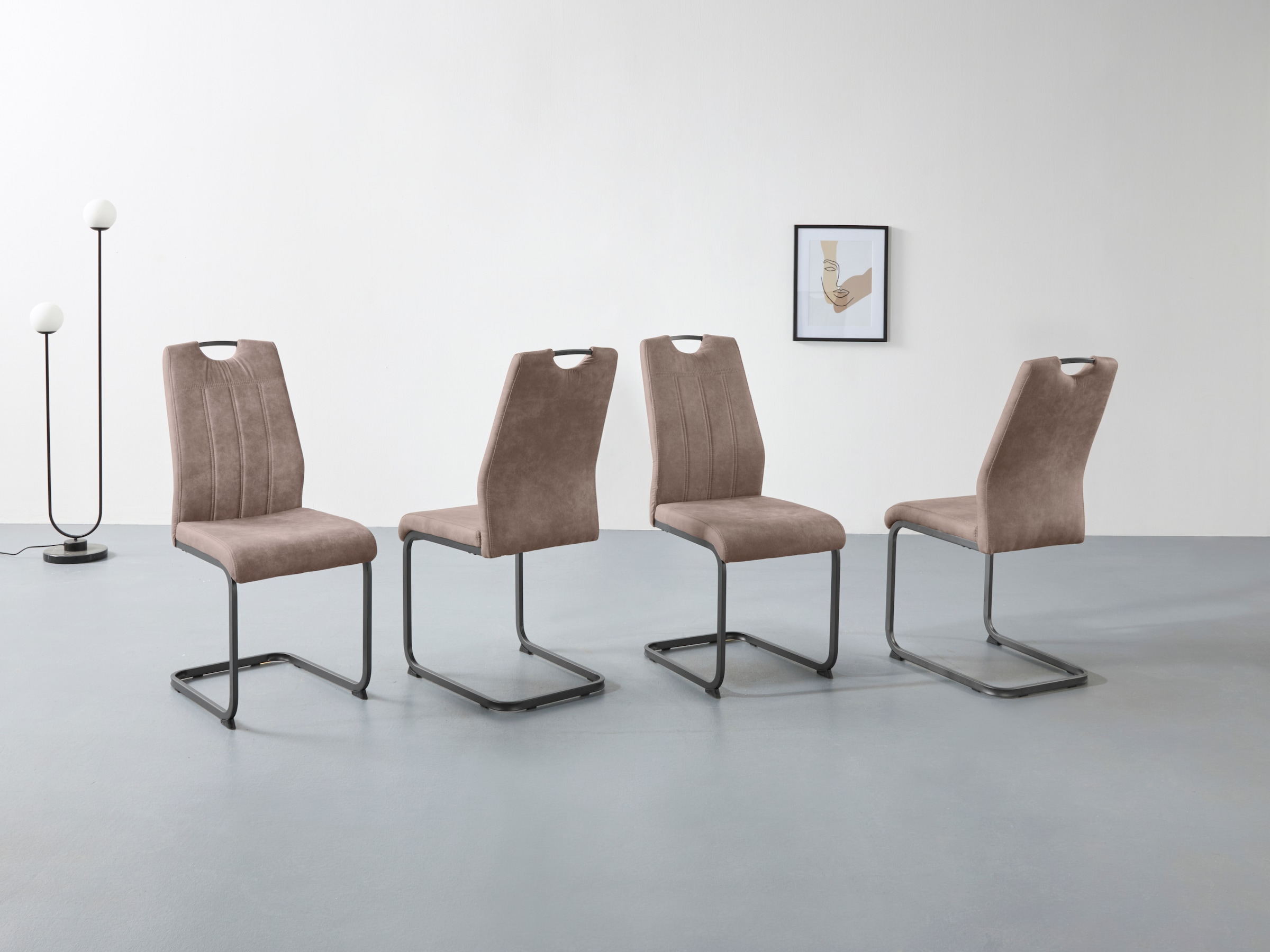 Image of HELA Freischwinger "CHRISTINA" (Set) 1 Stk.1, 2 oder 4 Stück, Schwingstuhl