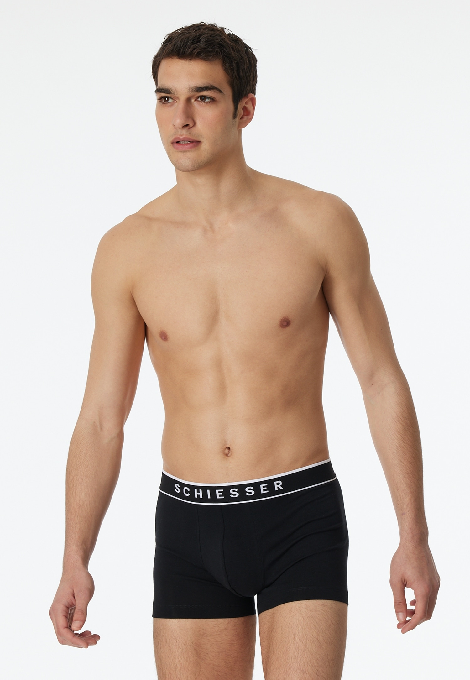 Schiesser Boxershorts »95/5 Multipacks«, (5er Pack), Baumwollmischung, ohne Eingriff, elastischer Bund