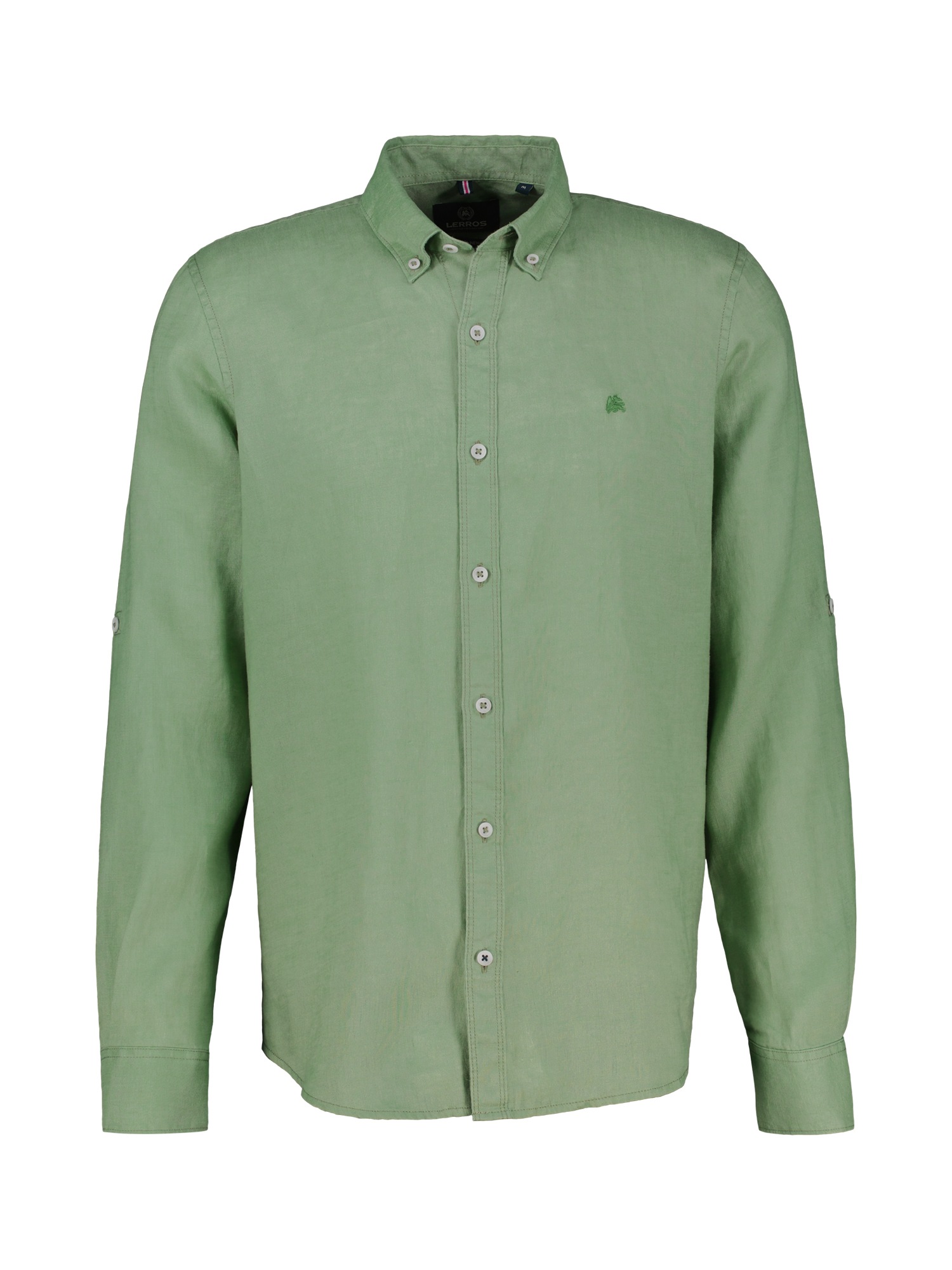 LERROS Langarmhemd »LERROS Herrenhemd in Leinen-Baumwoll-Blend«
