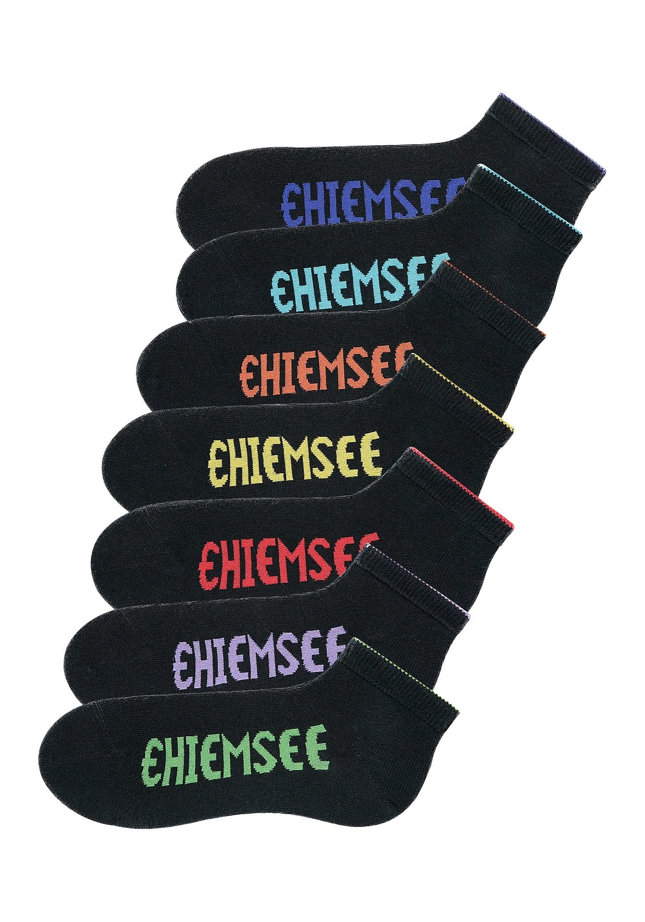 Chiemsee Sneakersocken Packung, 7 Stk. tlg. mit farbigen Logos