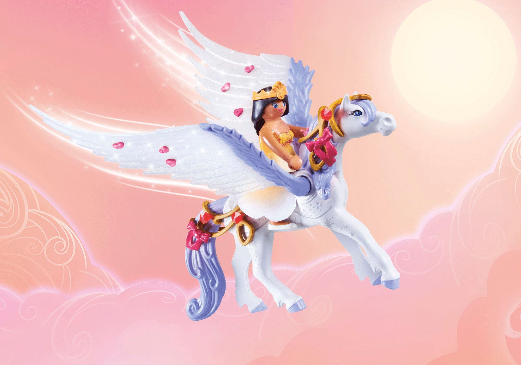 Playmobil® Konstruktions-Spielset »Himmlischer Pegasus mit Regenbogen (71361), Princess Magic«, (85 St.), Made in Europe